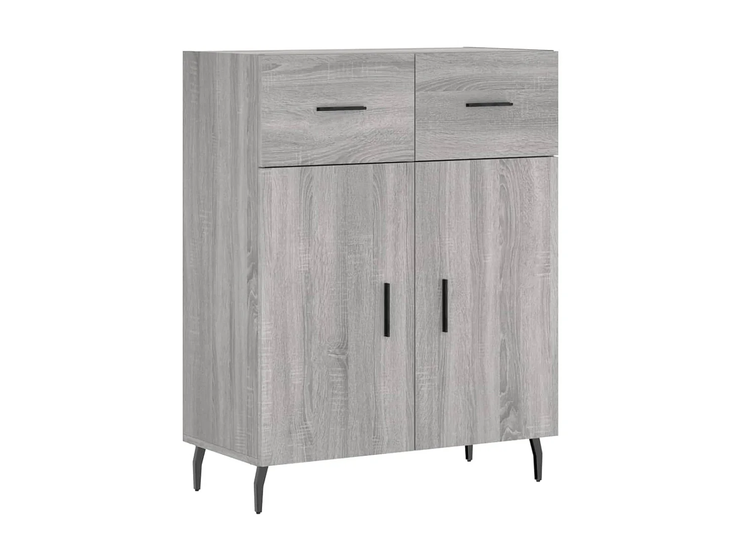 Dressoir 69,5x34x90 cm bewerkt hout grijs sonoma eikenkleurig NL583499