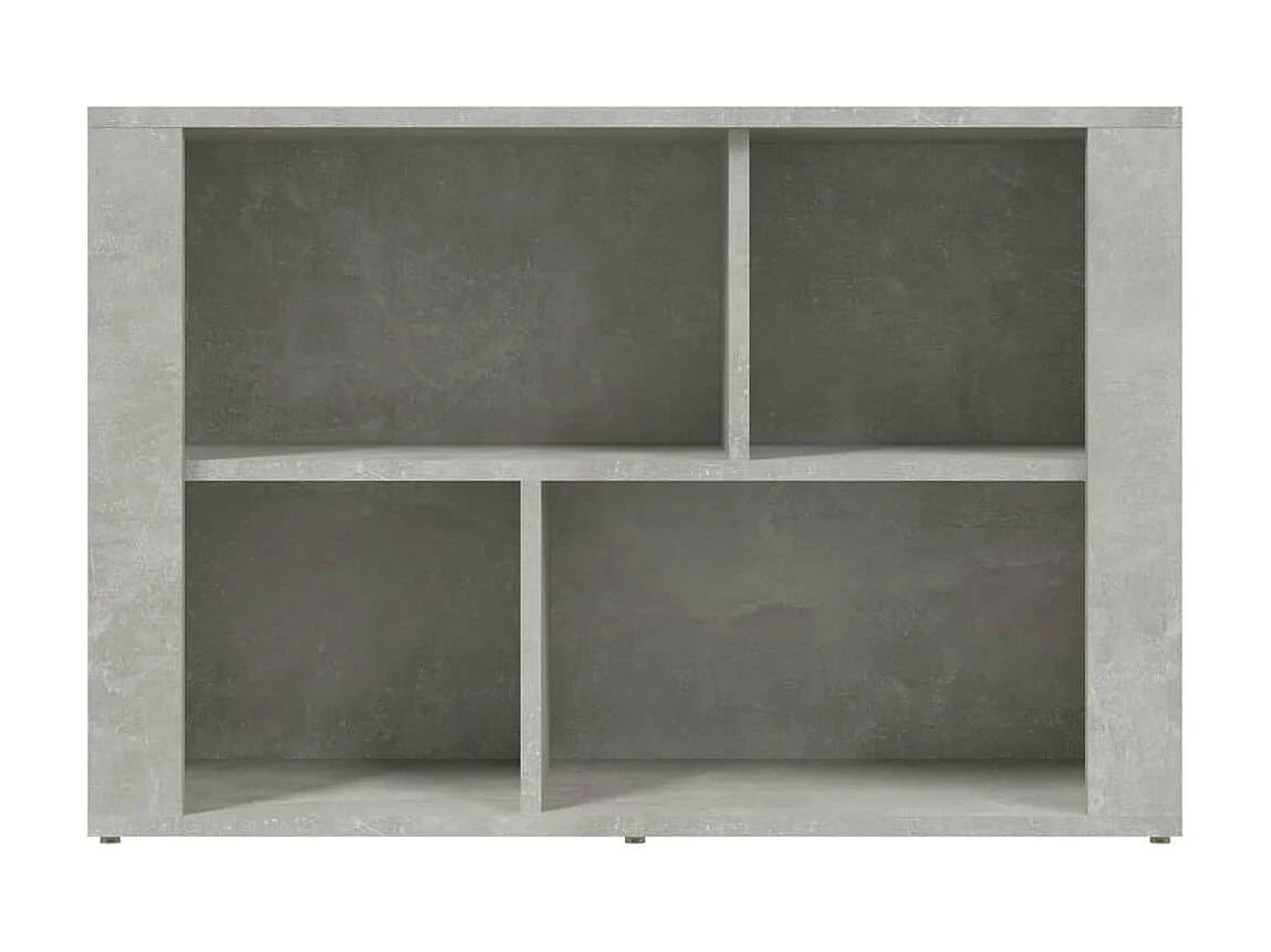 Aparador de madera contrachapada gris hormigón 80x30x54 cm ES51723