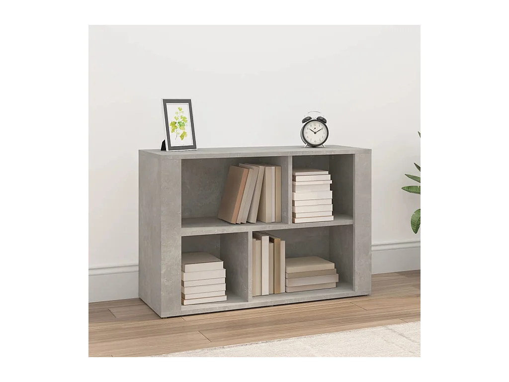 Buffet Gris béton 80x30x54 cm Bois d'ingénierie EGER83840