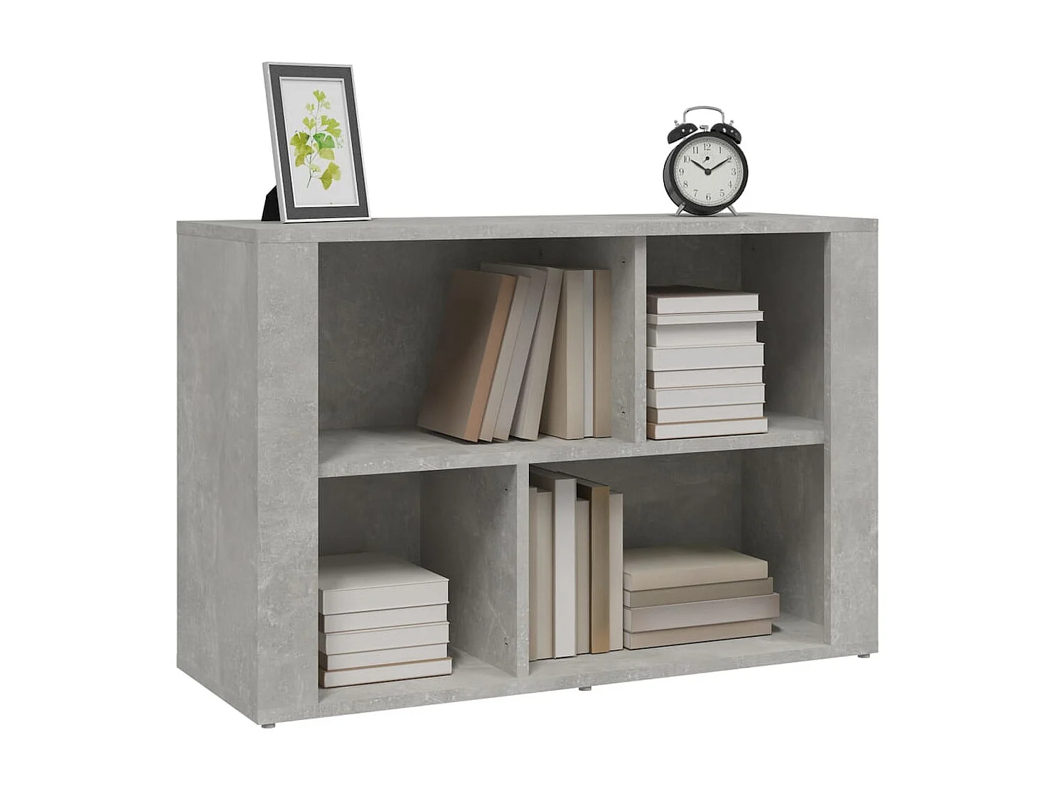Buffet Gris béton 80x30x54 cm Bois d'ingénierie EGER83840