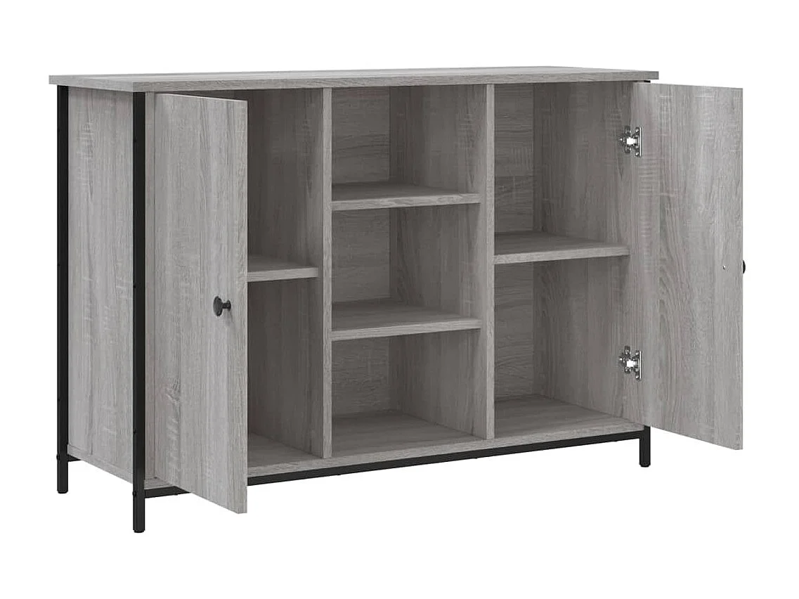 Buffet sonoma gris 100x35x70 cm bois d'ingénierie QWE31199
