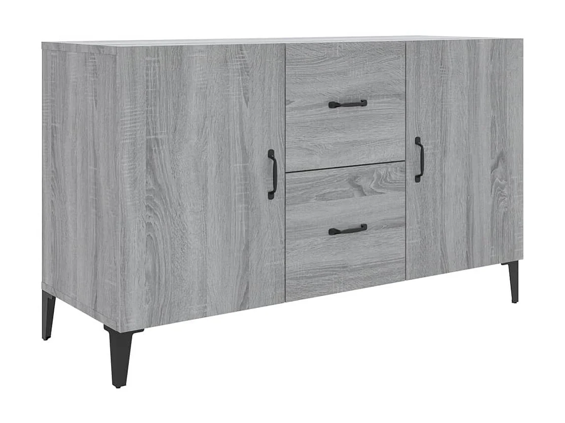 Buffet sonoma gris 100x36x60 cm bois d'ingénierie EGER62665
