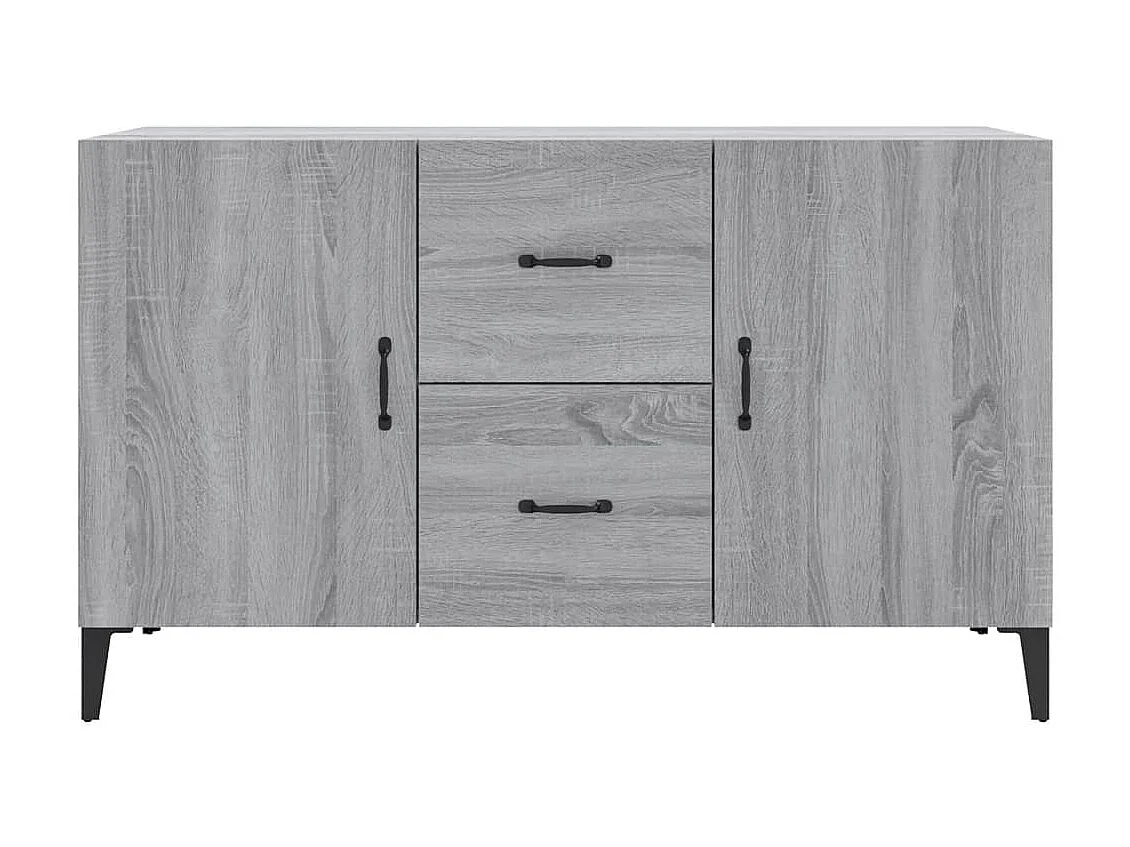 Buffet sonoma gris 100x36x60 cm bois d'ingénierie EGER62665