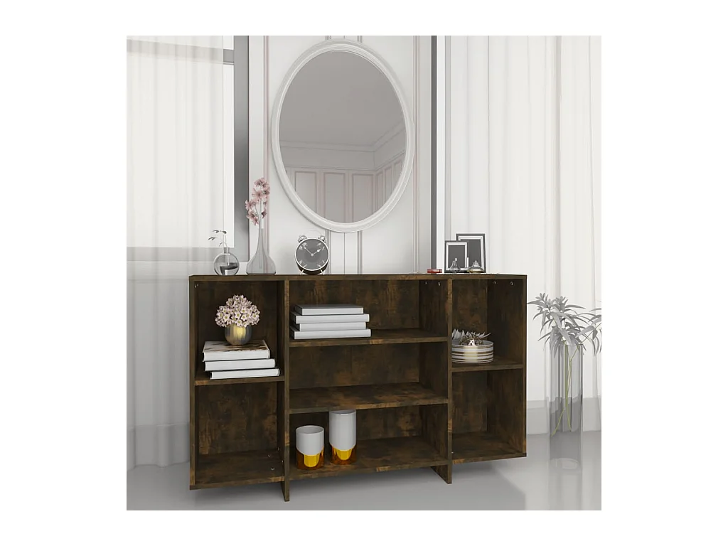 Buffet Chêne fumé 120x30x75 cm Aggloméré EGER92244