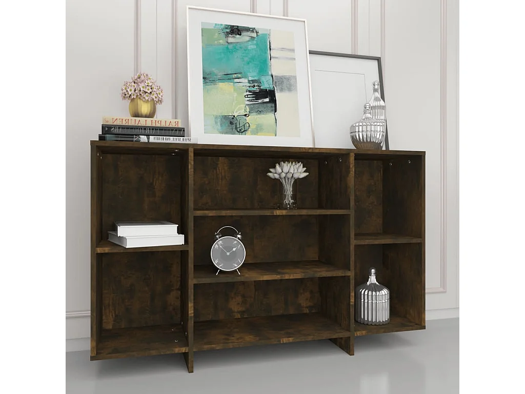 Buffet Chêne fumé 120x30x75 cm Aggloméré EGER92244