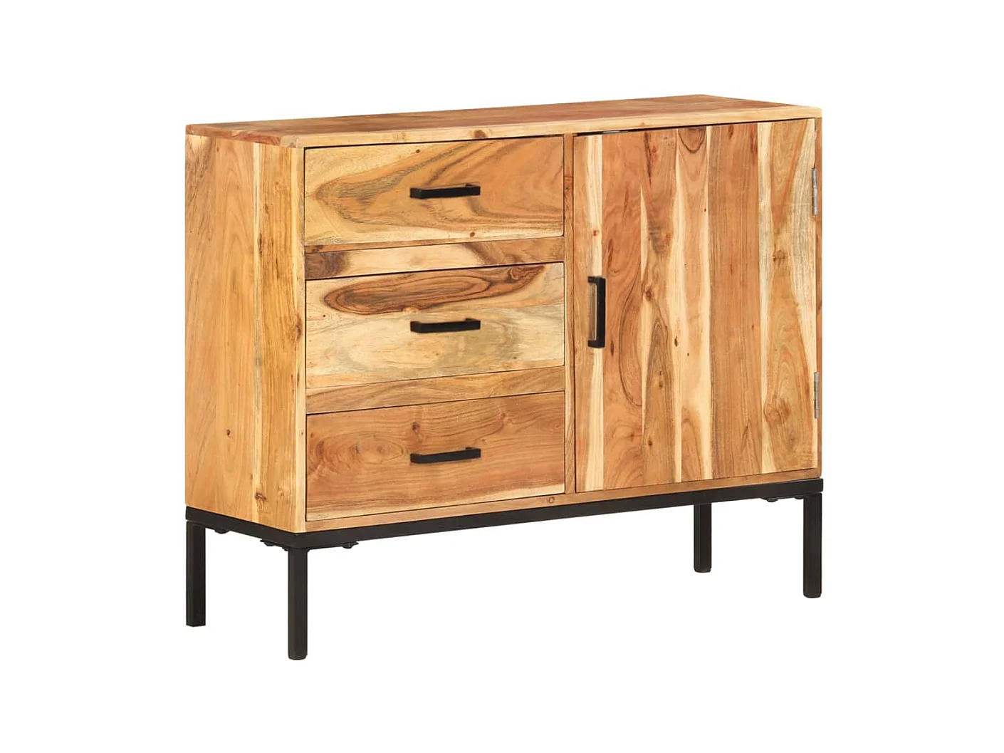 Buffet 88x30x73 cm Bois d'acacia massif QWE45568