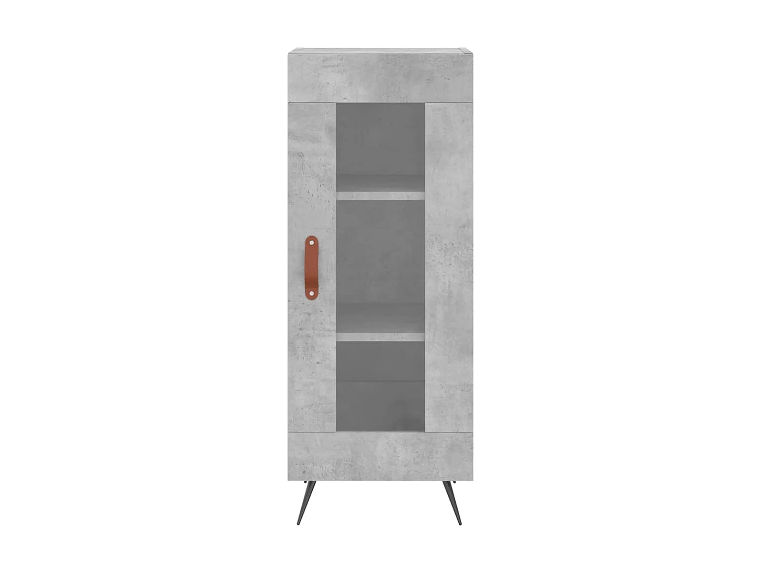 Buffet Gris béton 34,5x34x90 cm Bois d'ingénierie QWE86895