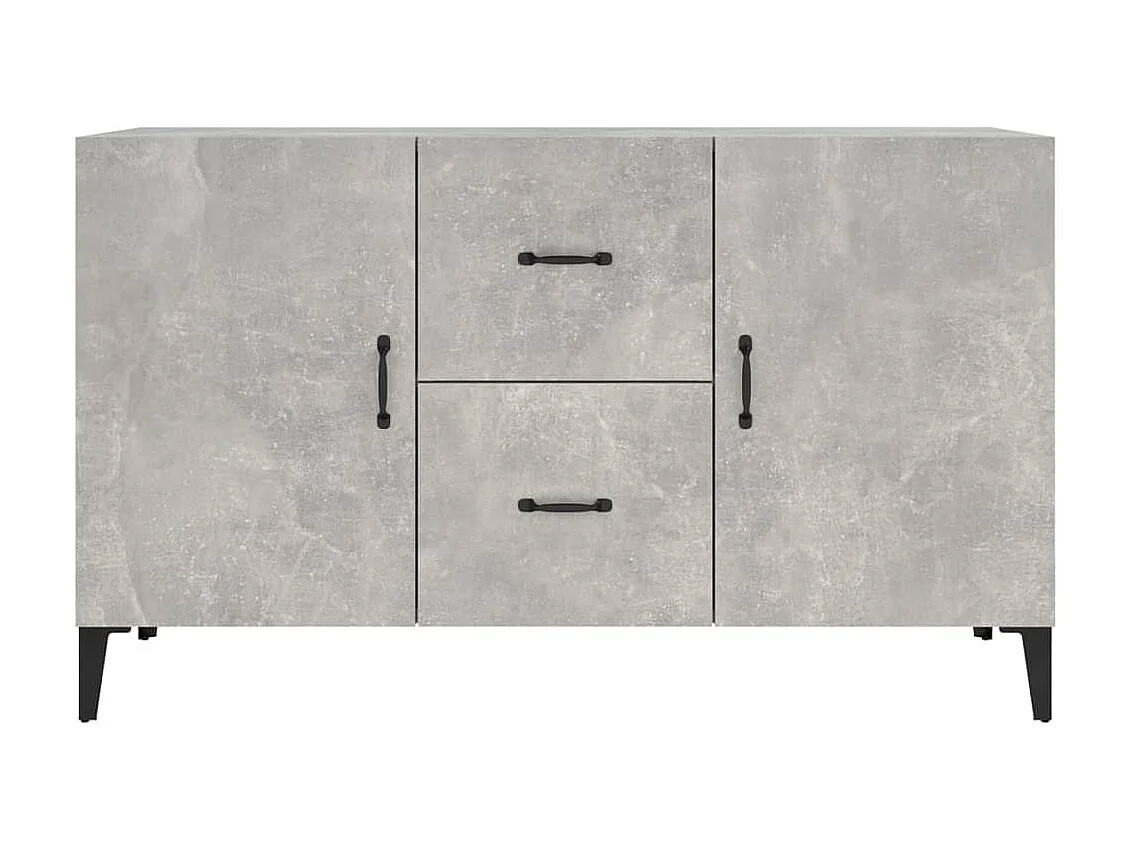 Buffet gris béton 100x36x60 cm bois d'ingénierie EGER84612