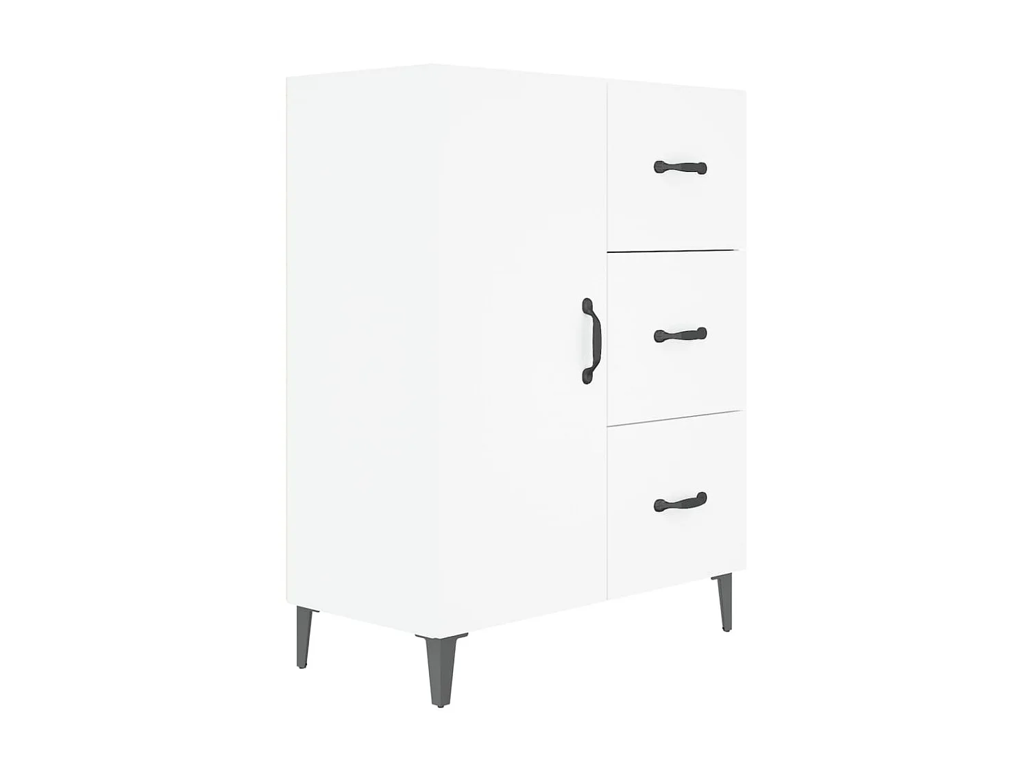 Buffet blanc 69,5x34x90 cm bois d'ingénierie EGER94950