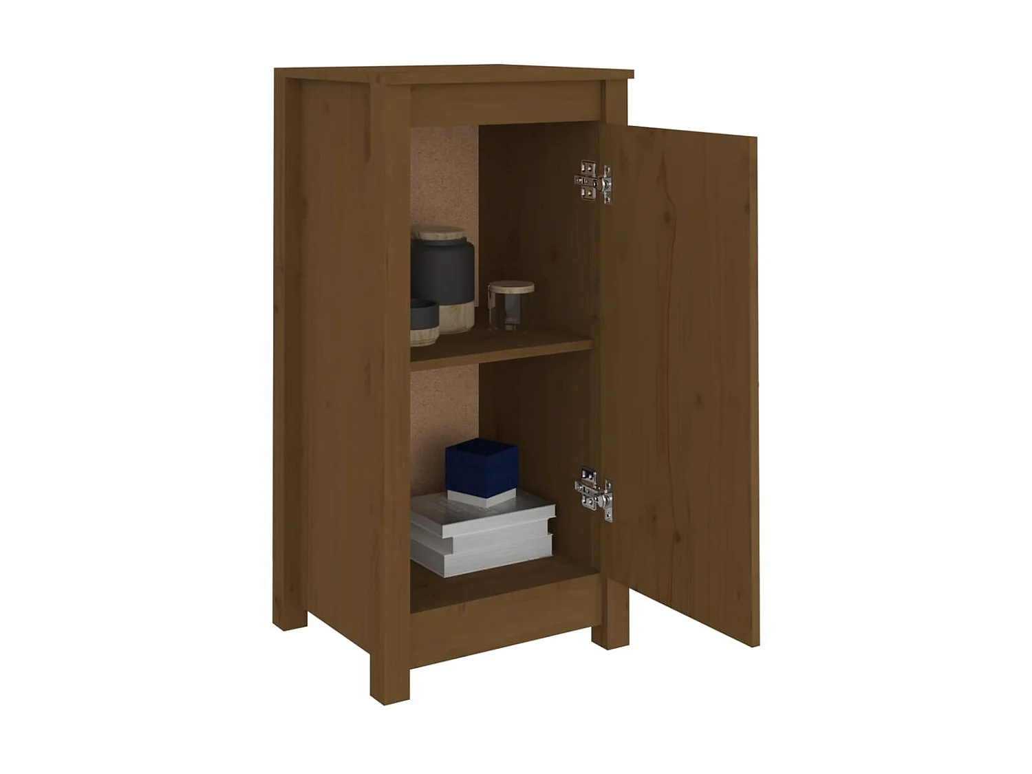 Aparadores 2 pcs 40x35x80 cm pinho maciço castanho mel PT207634