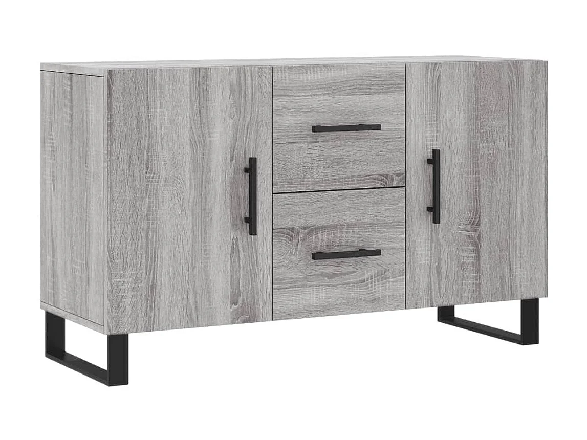 Buffet sonoma gris 100x36x60 cm bois d'ingénierie QWE60745