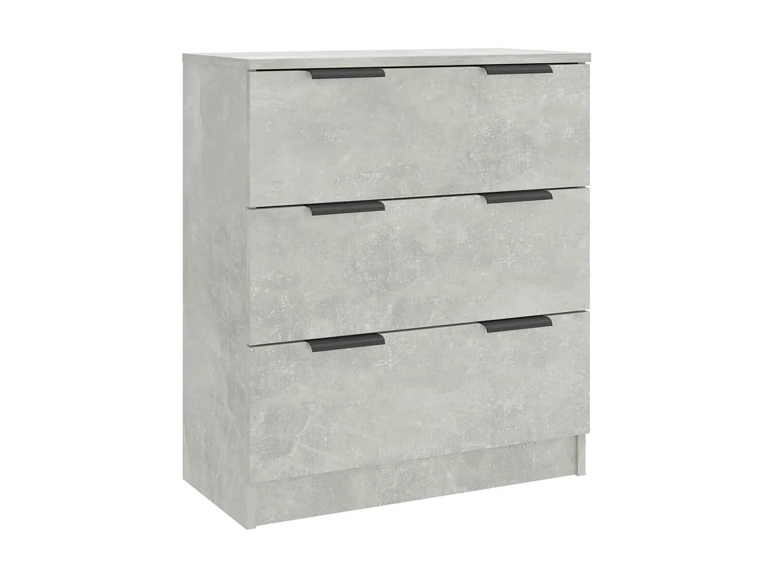 Aparador de 3 piezas madera contrachapada gris hormigón ES99210