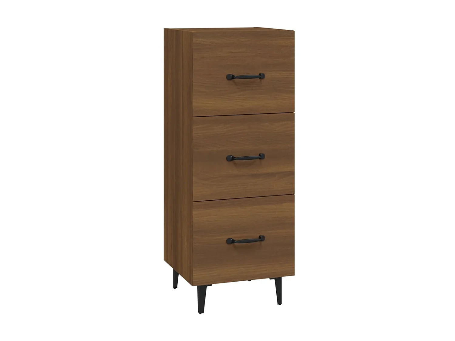 Aparador madera de ingeniería marrón roble 34,5x34x90 cm ES13325