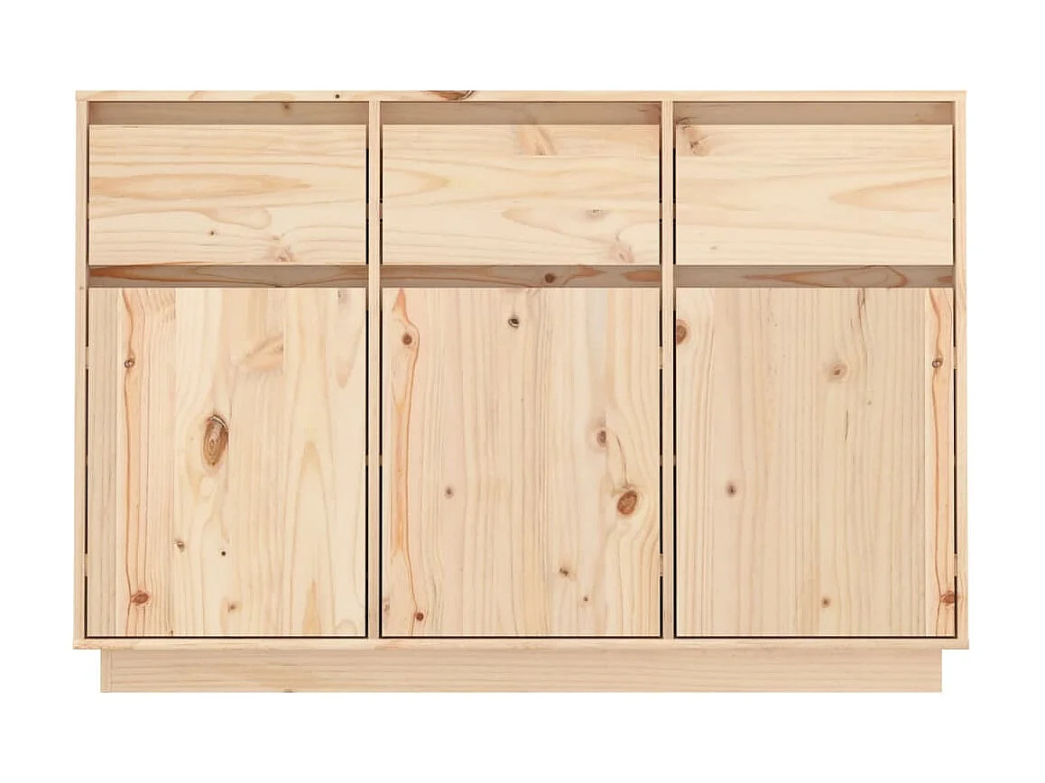 Aparador de madera maciza de pino 110x34x75 cm ES23008