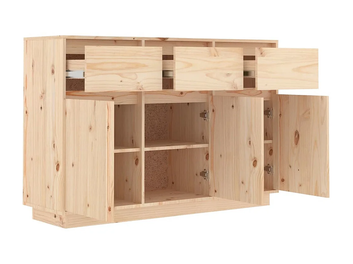 Aparador de madera maciza de pino 110x34x75 cm ES23008