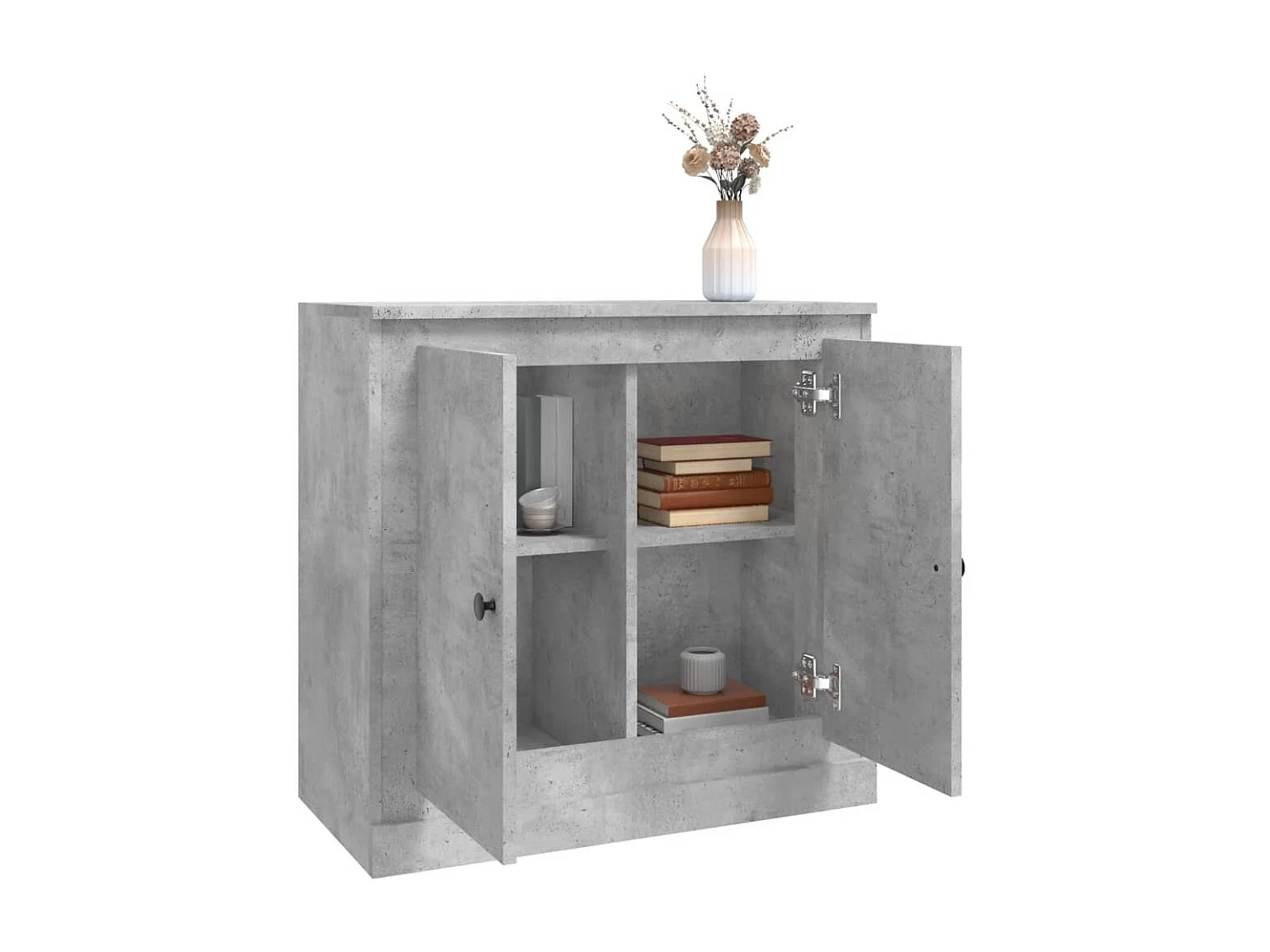 Buffet gris béton 70x35,5x67,5 cm bois d'ingénierie EGER23855