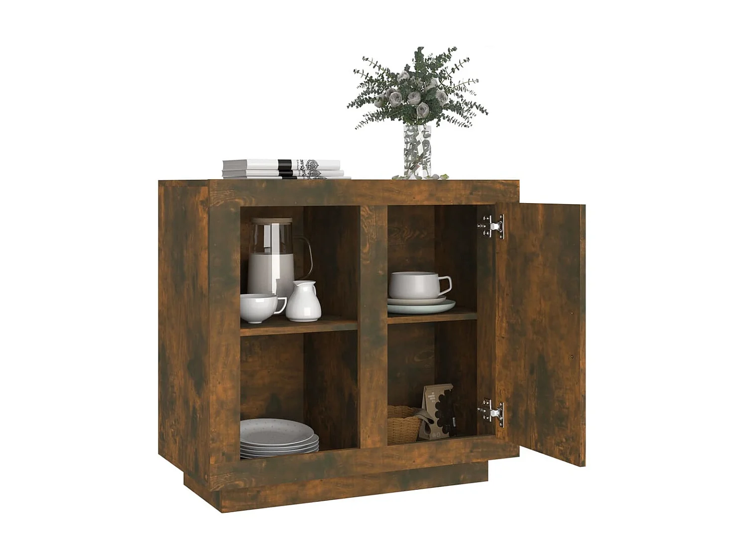 Dressoir 80x40x75 cm gerookt eikenkleurig NL49388