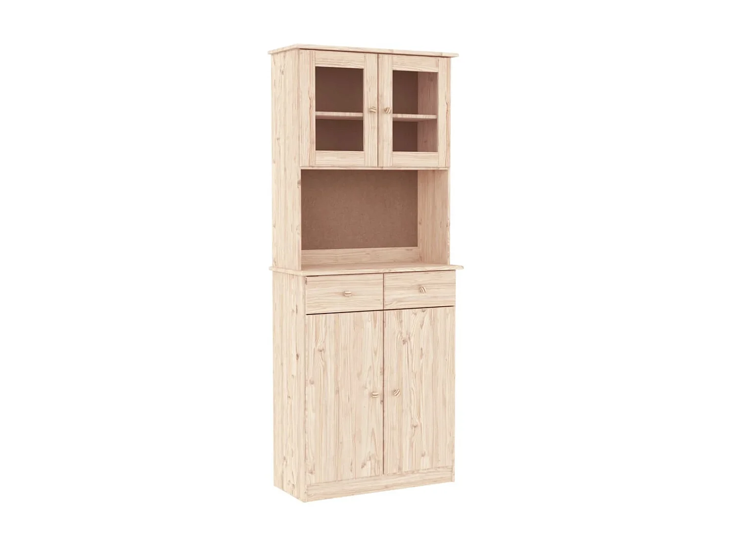 Buffet haut ALTA 77x35x188 cm bois massif de pin QWE15929