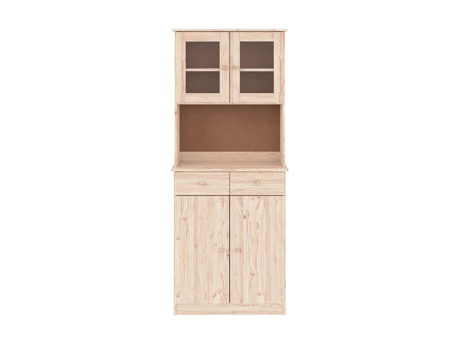 Buffet haut ALTA 77x35x188 cm bois massif de pin QWE15929