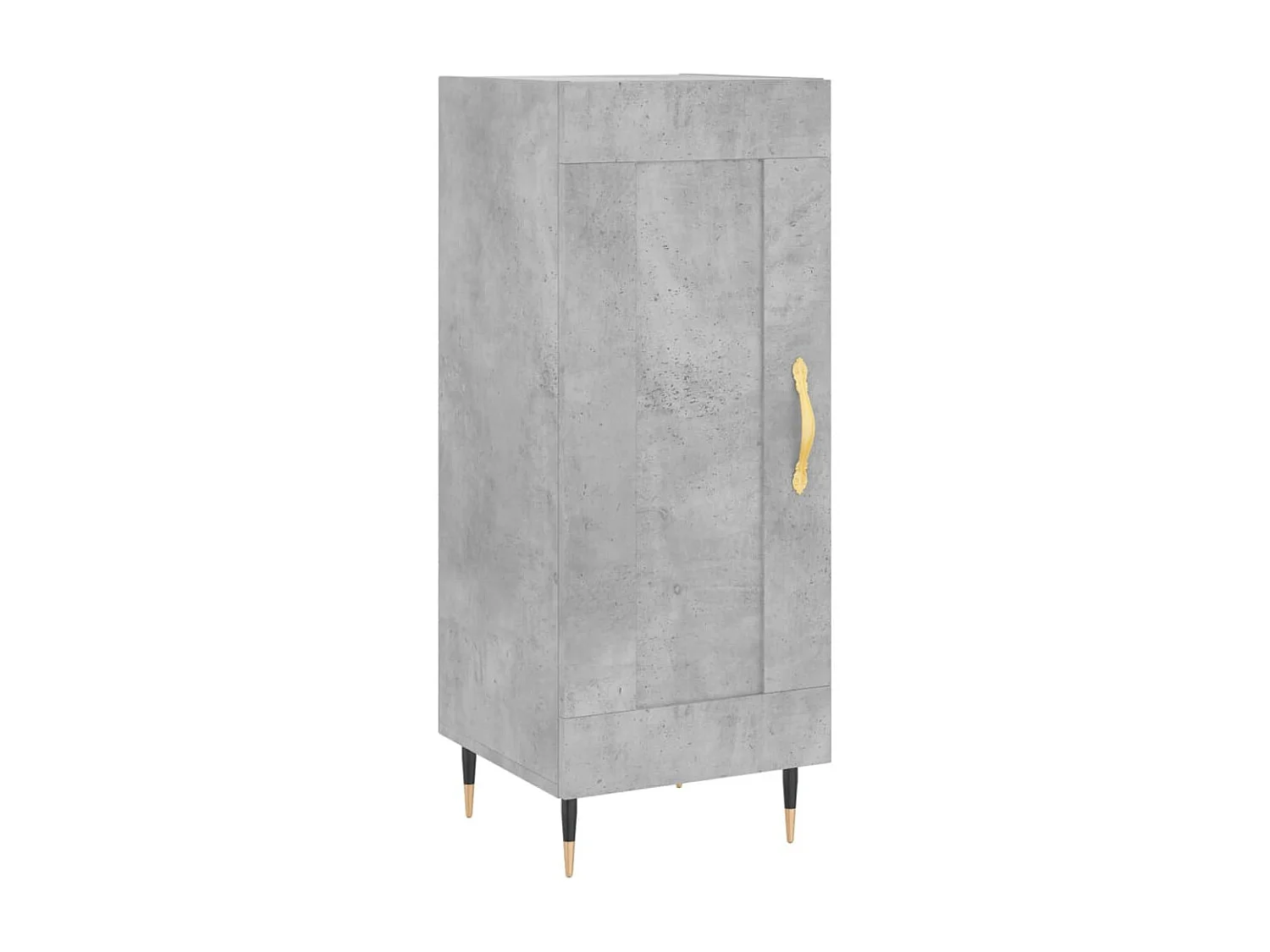 Buffet Gris béton 34,5x34x90 cm Bois d'ingénierie QWE39959