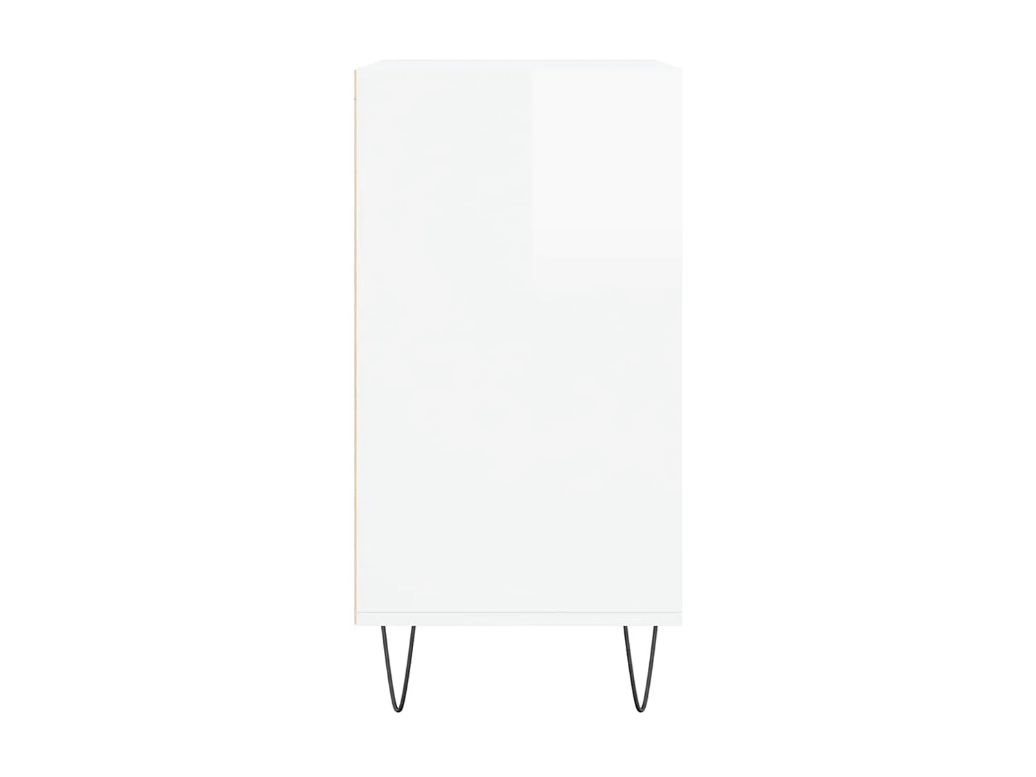 Buffet blanc brillant 57x35x70 cm bois d'ingénierie QWE16366