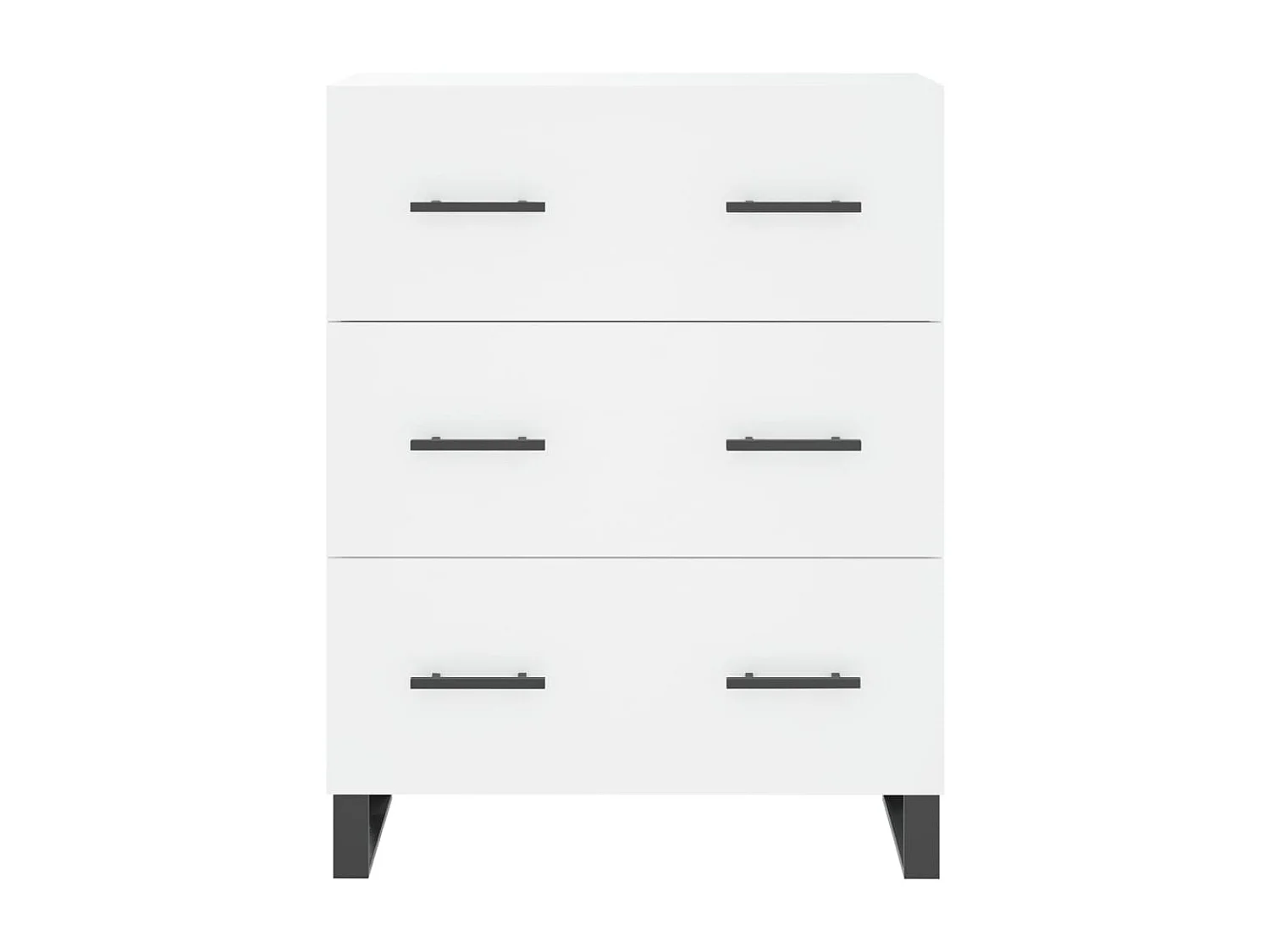 Buffet blanc 69,5x34x90 cm bois d'ingénierie QWE95892