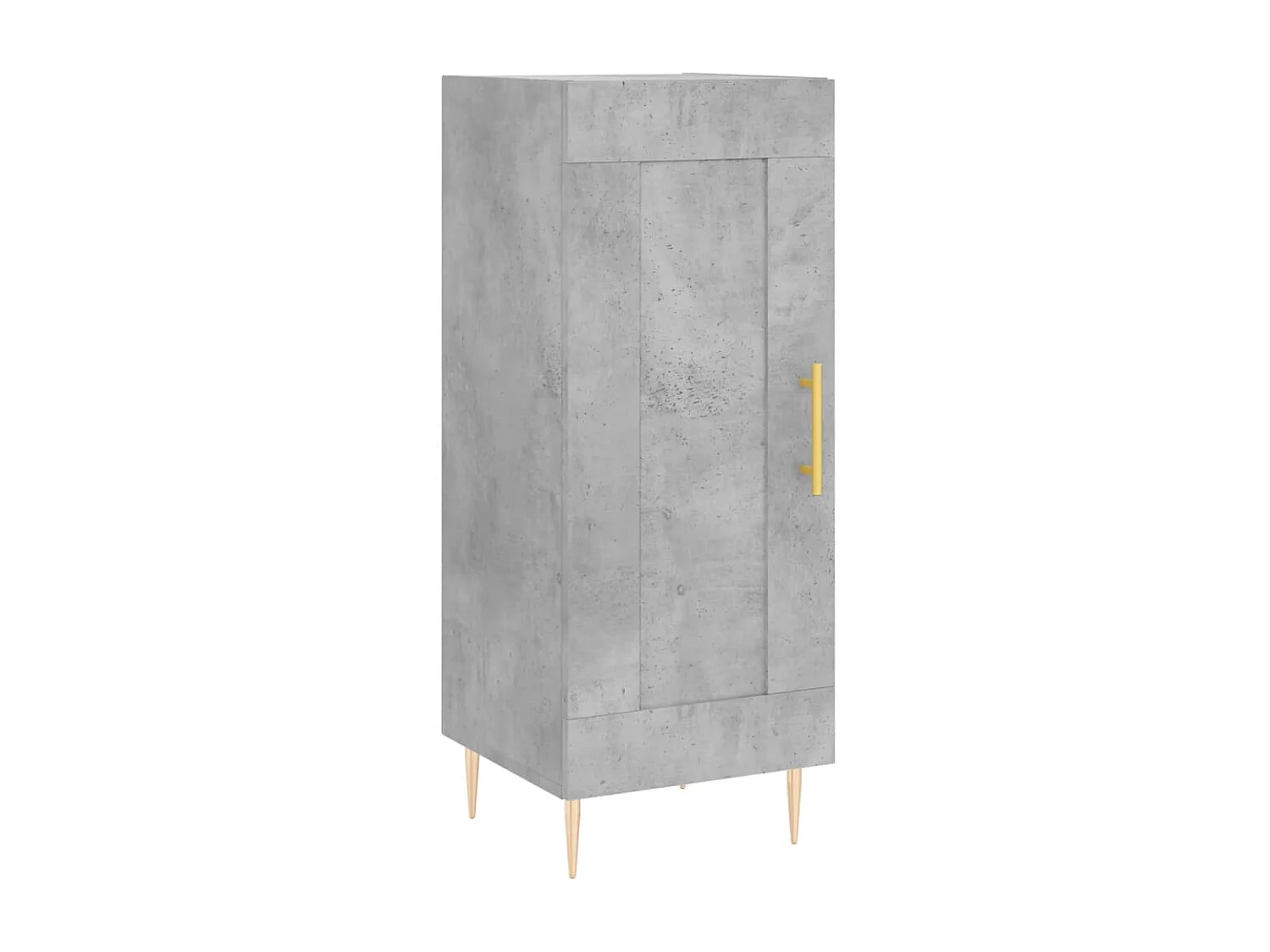 Buffet Gris béton 34,5x34x90 cm Bois d'ingénierie QWE50576