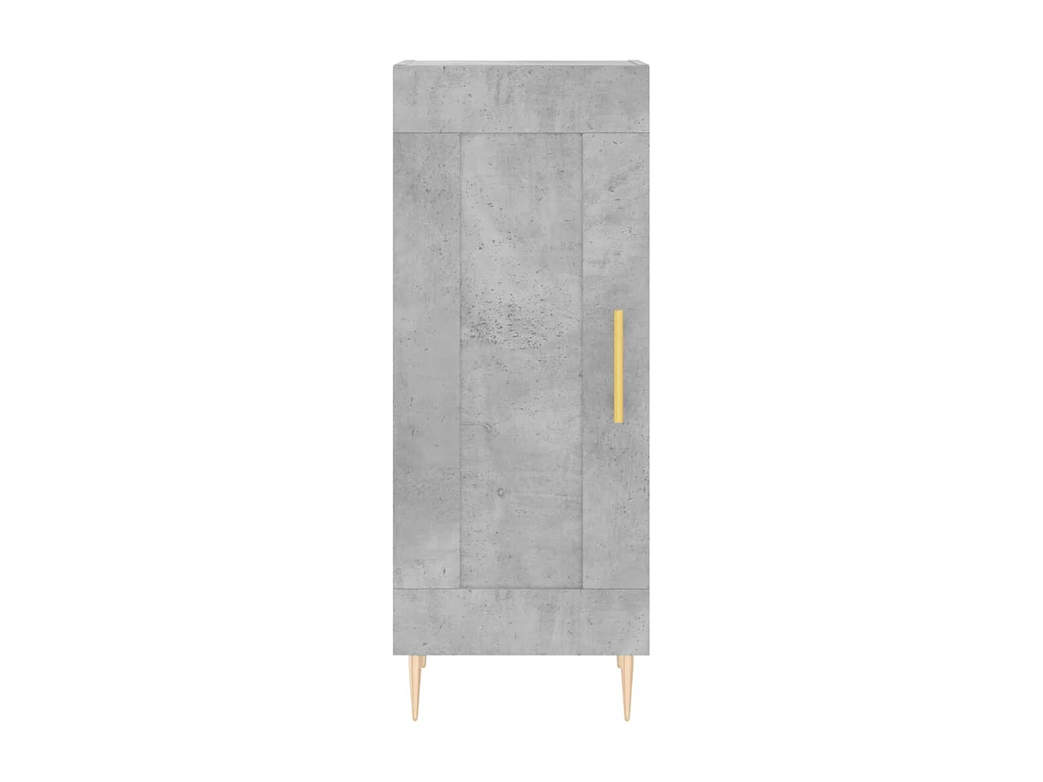 Buffet Gris béton 34,5x34x90 cm Bois d'ingénierie QWE50576