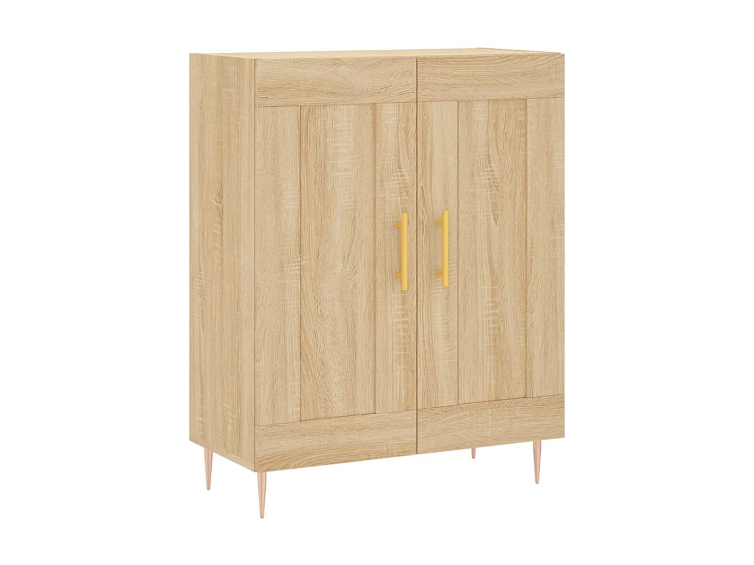 Buffet chêne sonoma 69,5x34x90 cm bois d'ingénierie QWE61357