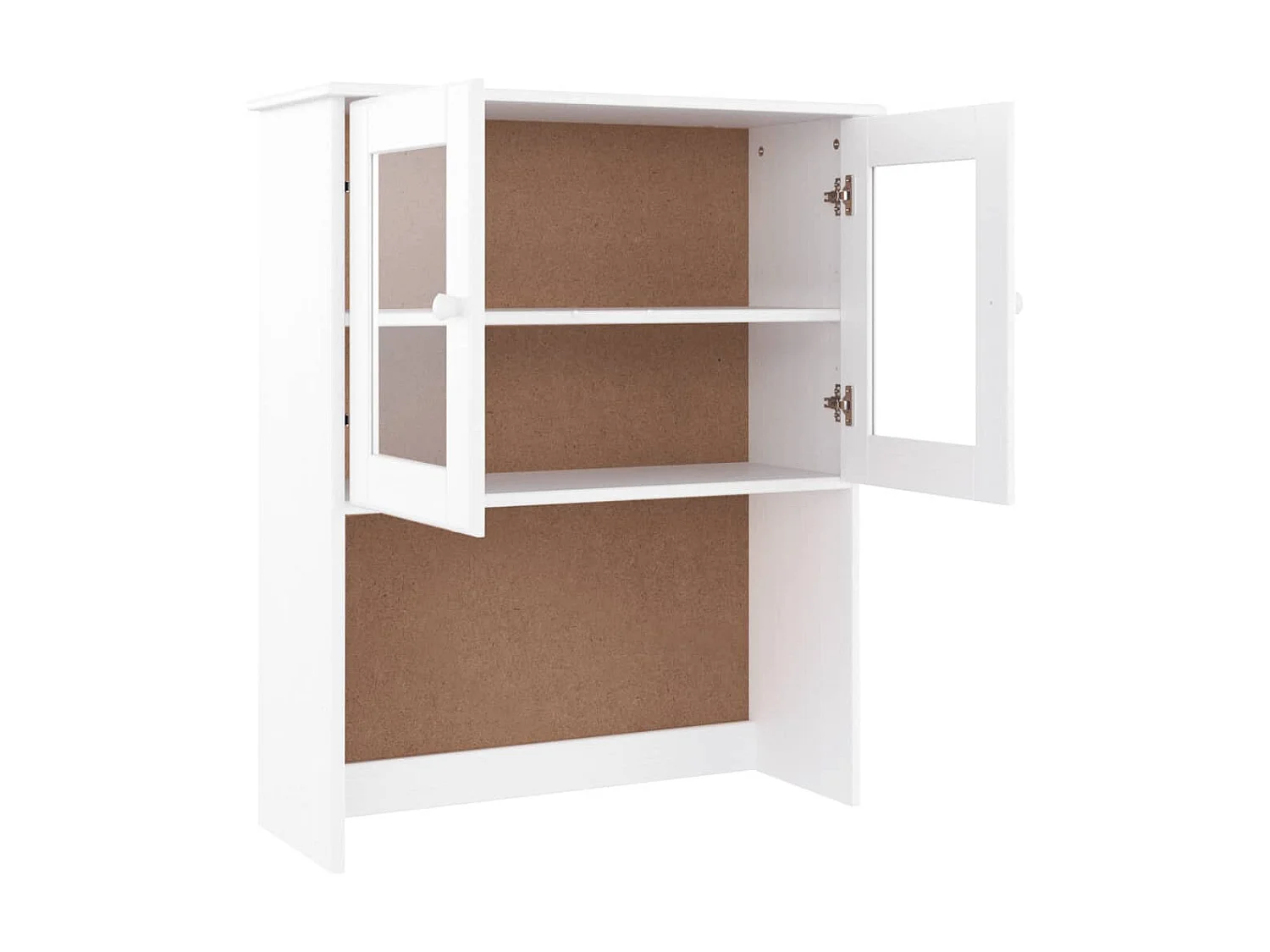 Opzetkast ALTA 77x30x92 cm massief grenenhout wit NL509479