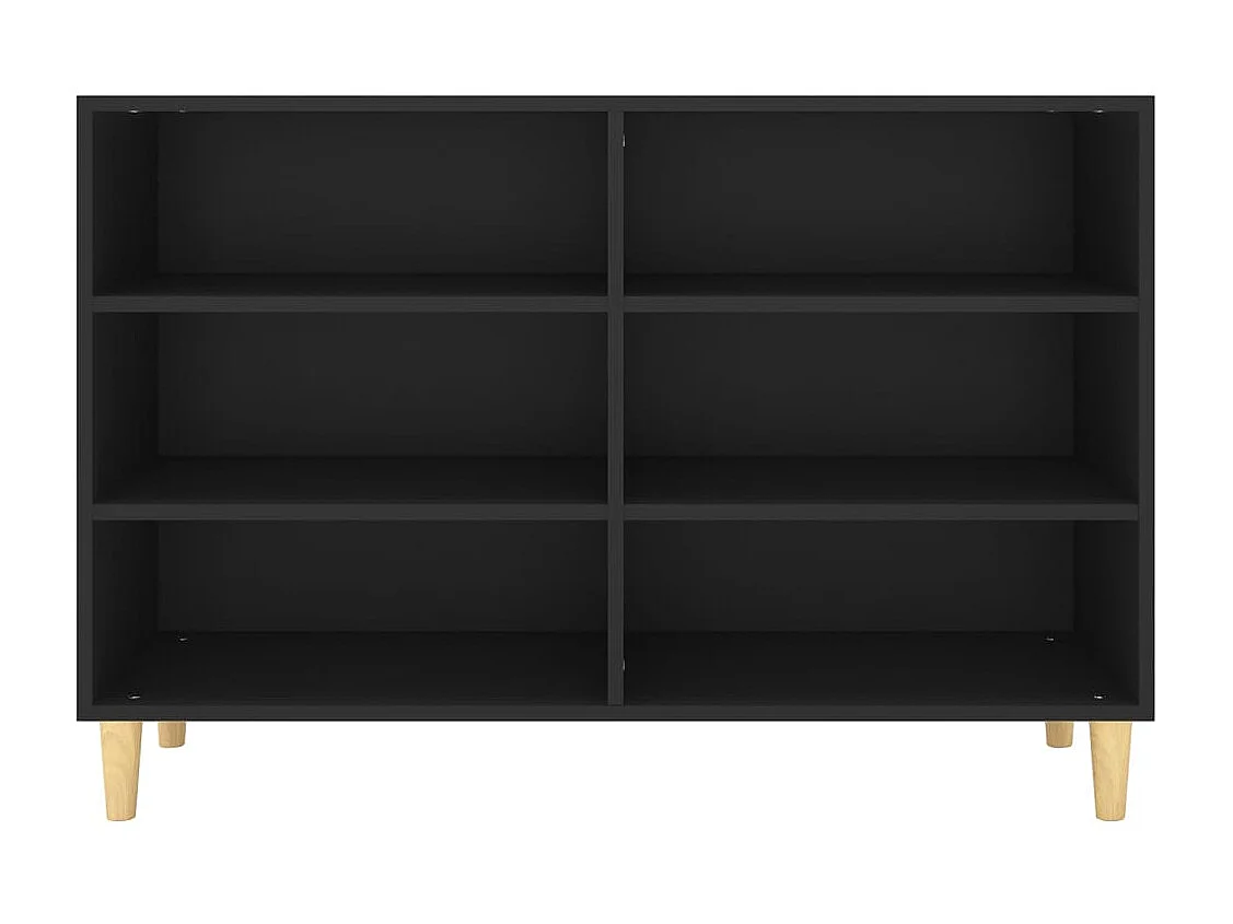 Buffet Noir 103,5x35x70 cm Aggloméré EGER75018