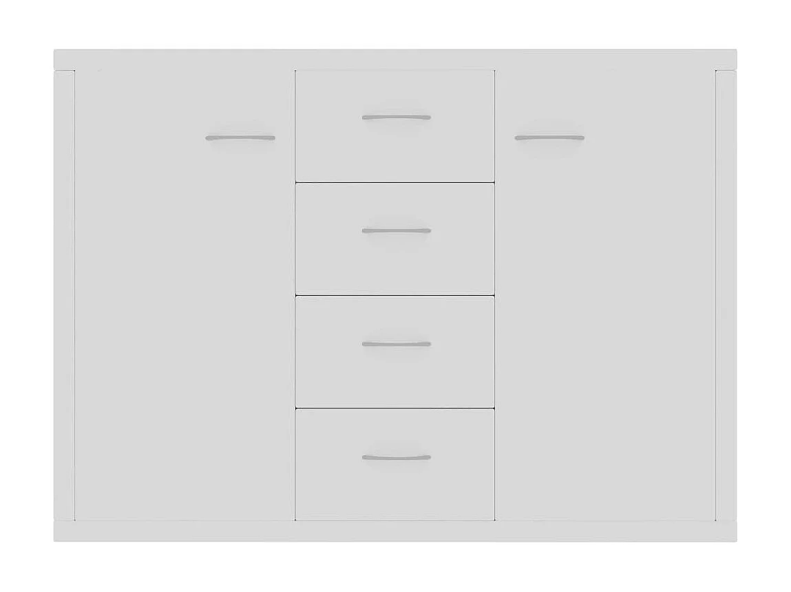 Buffet Blanc 88x30x65 cm Bois d'ingénierie EGER89235