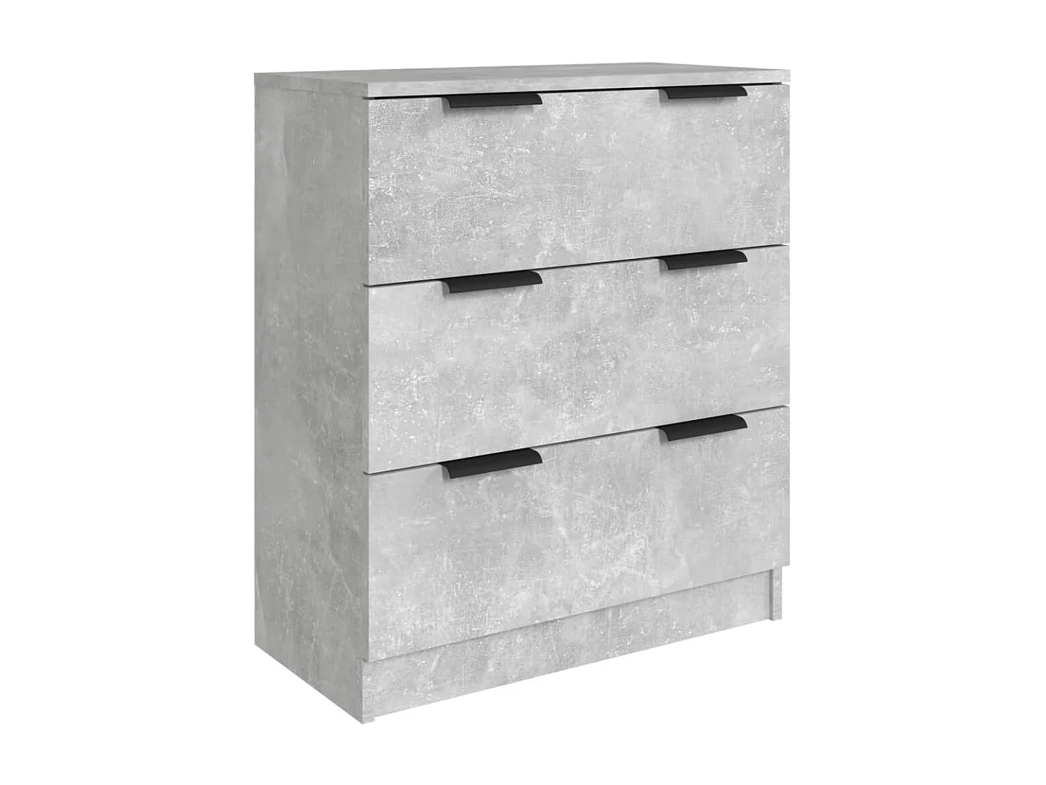 Buffets 3 pcs Gris béton Bois d'ingénierie EGER27843