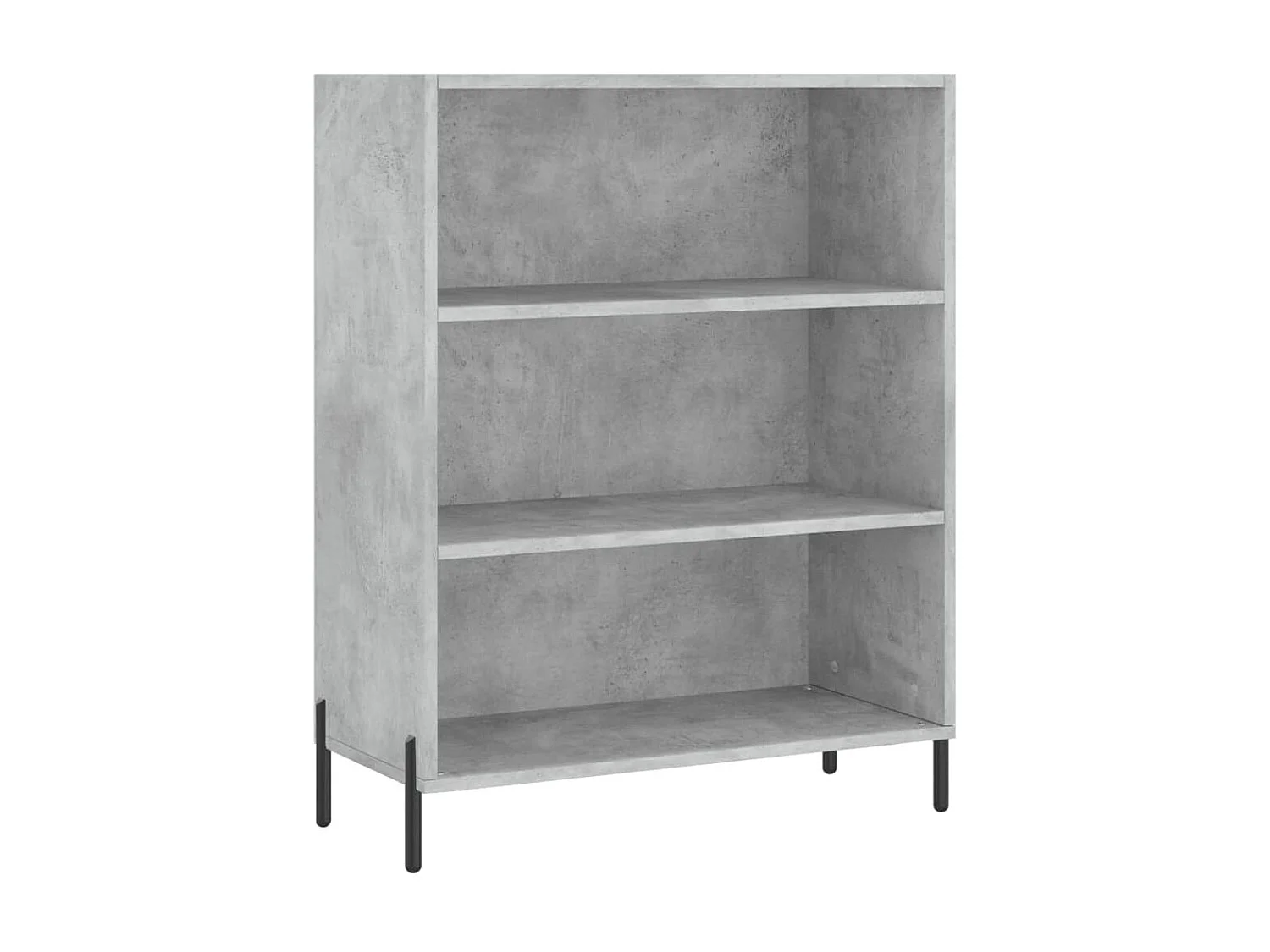 Highboard,Kommode Betongrau 69,5x32,5x180 cm Holzwerkstoff -gkd518147