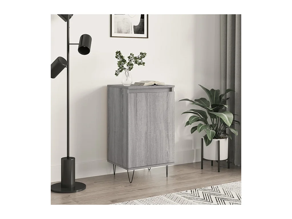 Buffet sonoma gris 40x35x70 cm bois d'ingénierie QWE25727