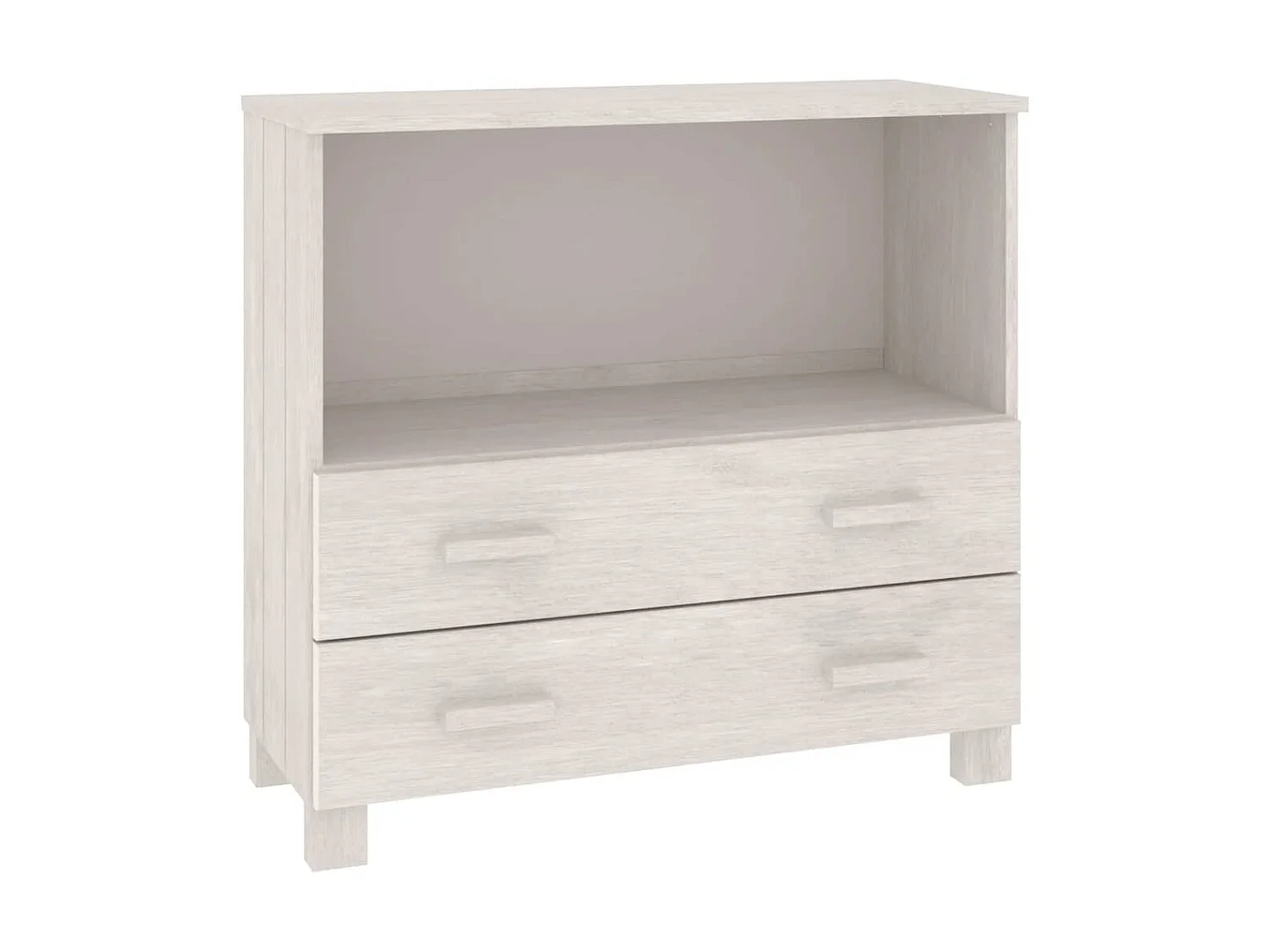 Aparador HAMAR madera maciza de pino blanca 85x35x80 cm ES34525