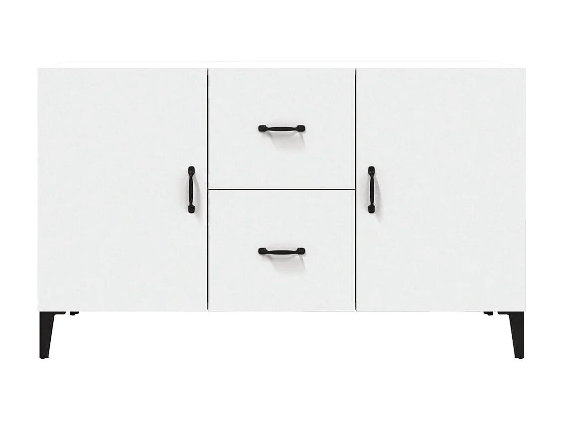 Dressoir 100x36x60 cm bewerkt hout wit NL209812