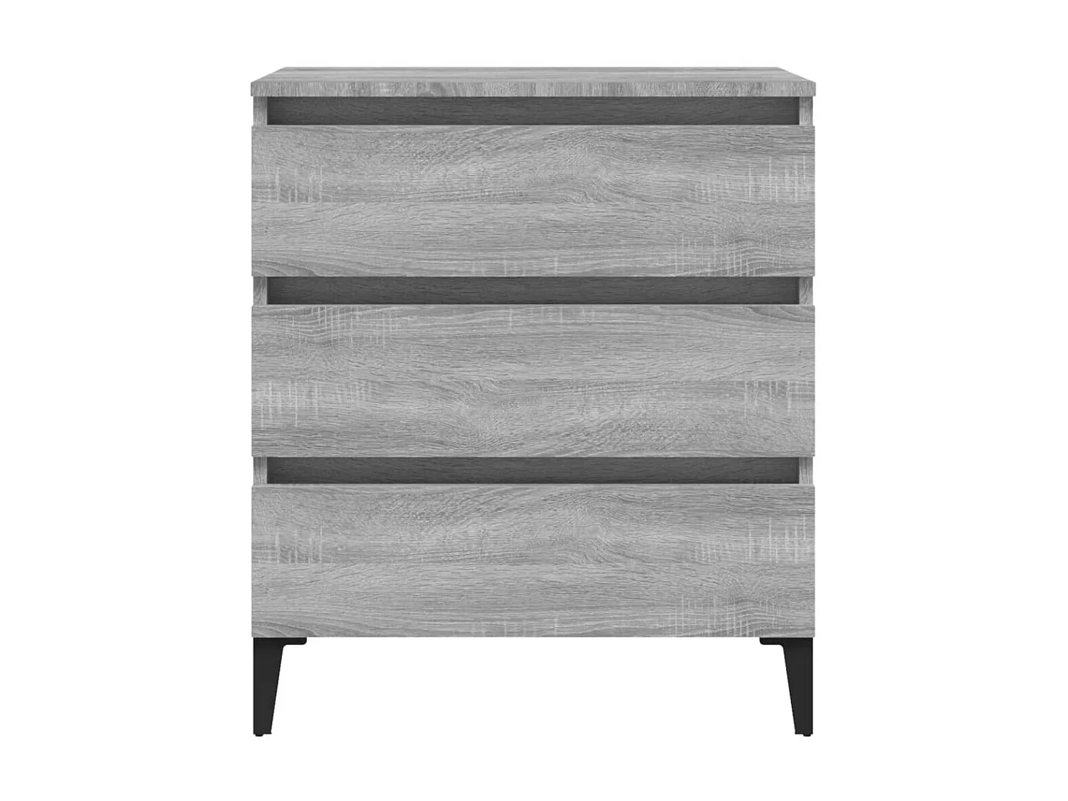 Dressoir 60x35x69 cm bewerkt hout grijs sonoma eikenkleurig NL720771