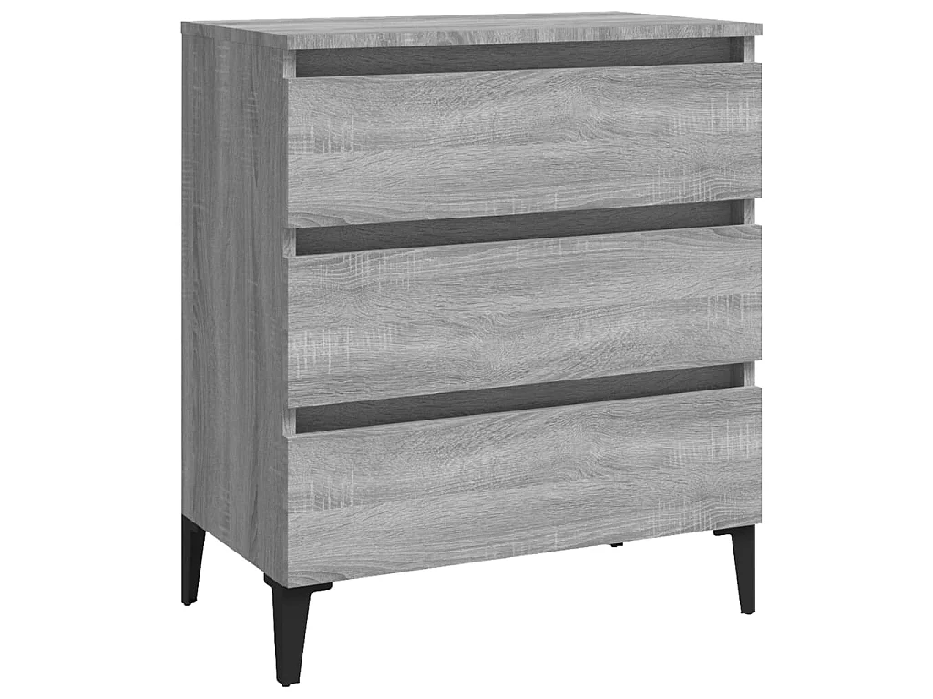 Buffet Sonoma gris 60x35x69 cm Bois d'ingénierie EGER86655