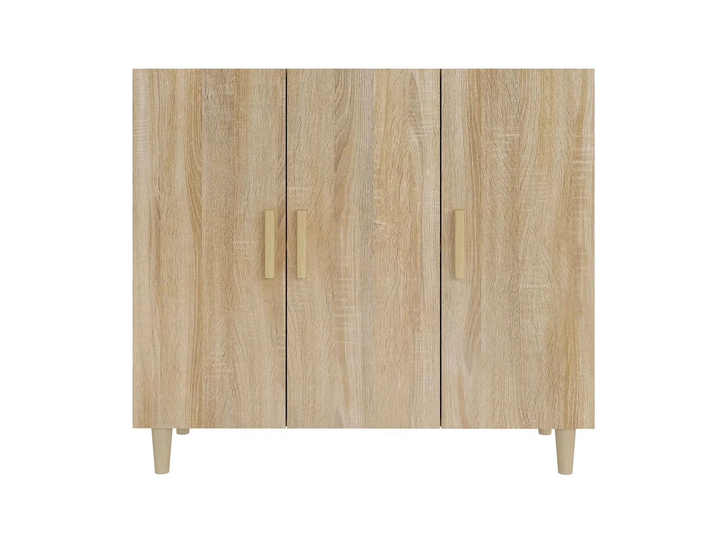 Buffet chêne sonoma 90x34x80 cm bois d'ingénierie EGER94323