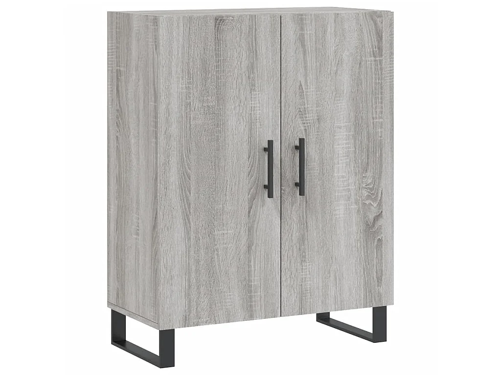 Dressoir 69,5x34x90 cm bewerkt hout grijs sonoma eikenkleurig NL841978