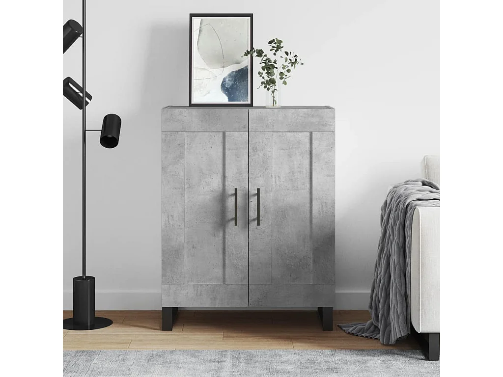 Aparador 69,5x34x90 cm madeira processada cinza cimento PT753515