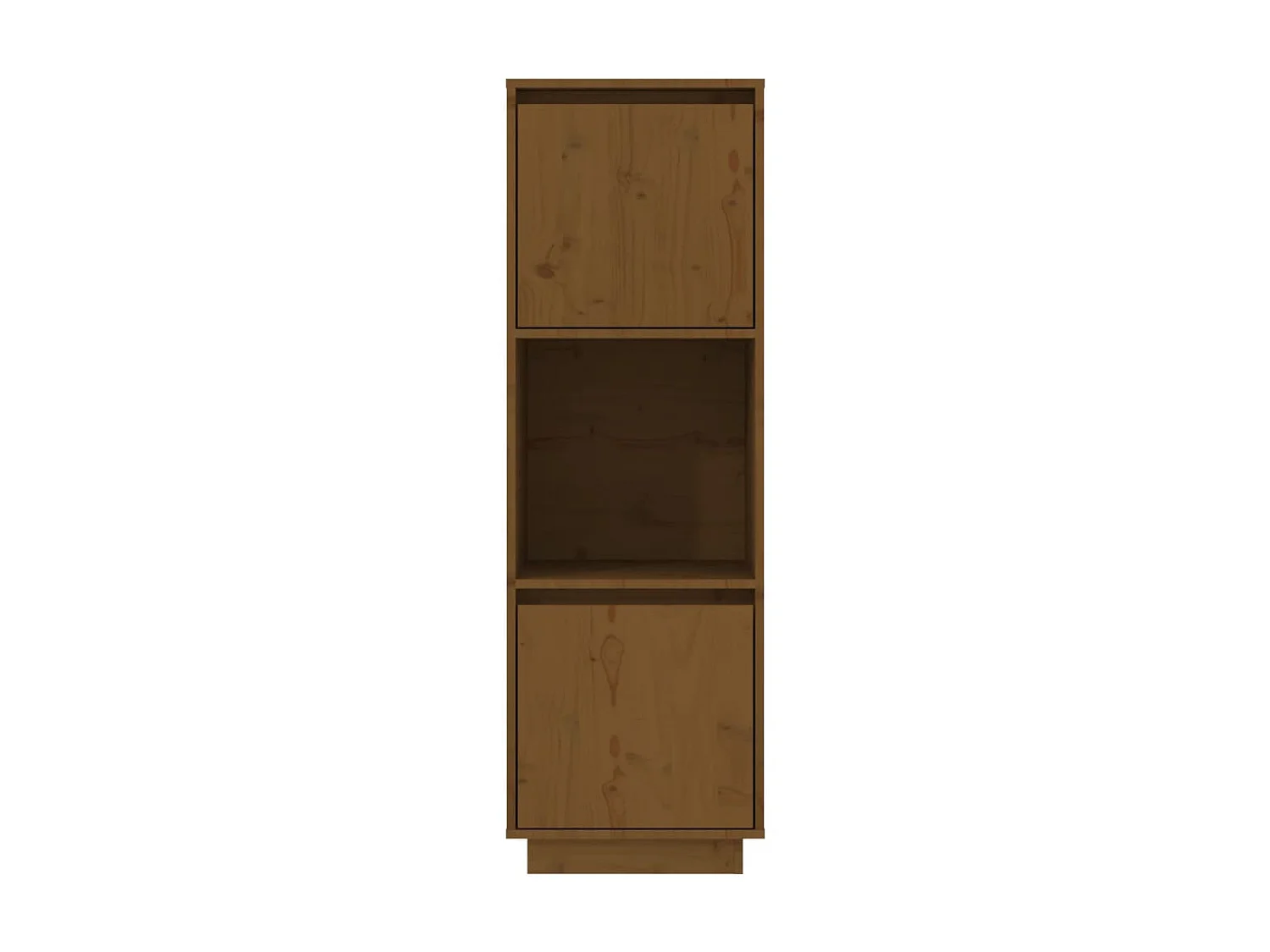 Highboard,Kommode Honigbraun 38x35x117 cm Massivholz Kiefer -gkd397782