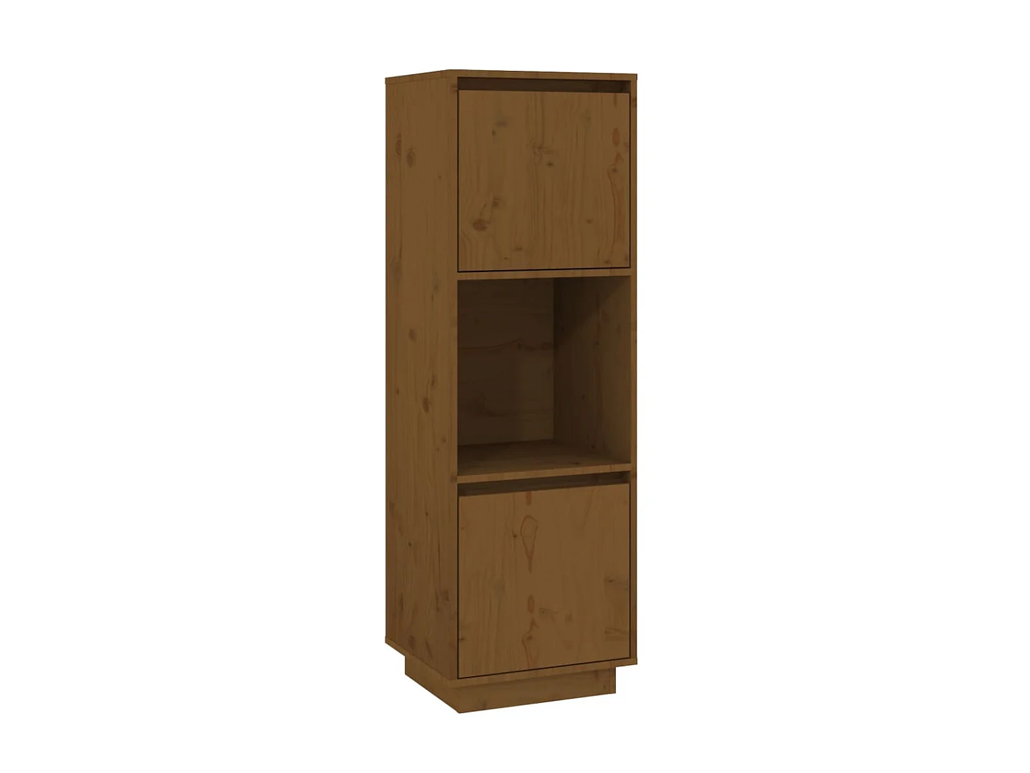 Highboard,Kommode Honigbraun 38x35x117 cm Massivholz Kiefer -gkd397782