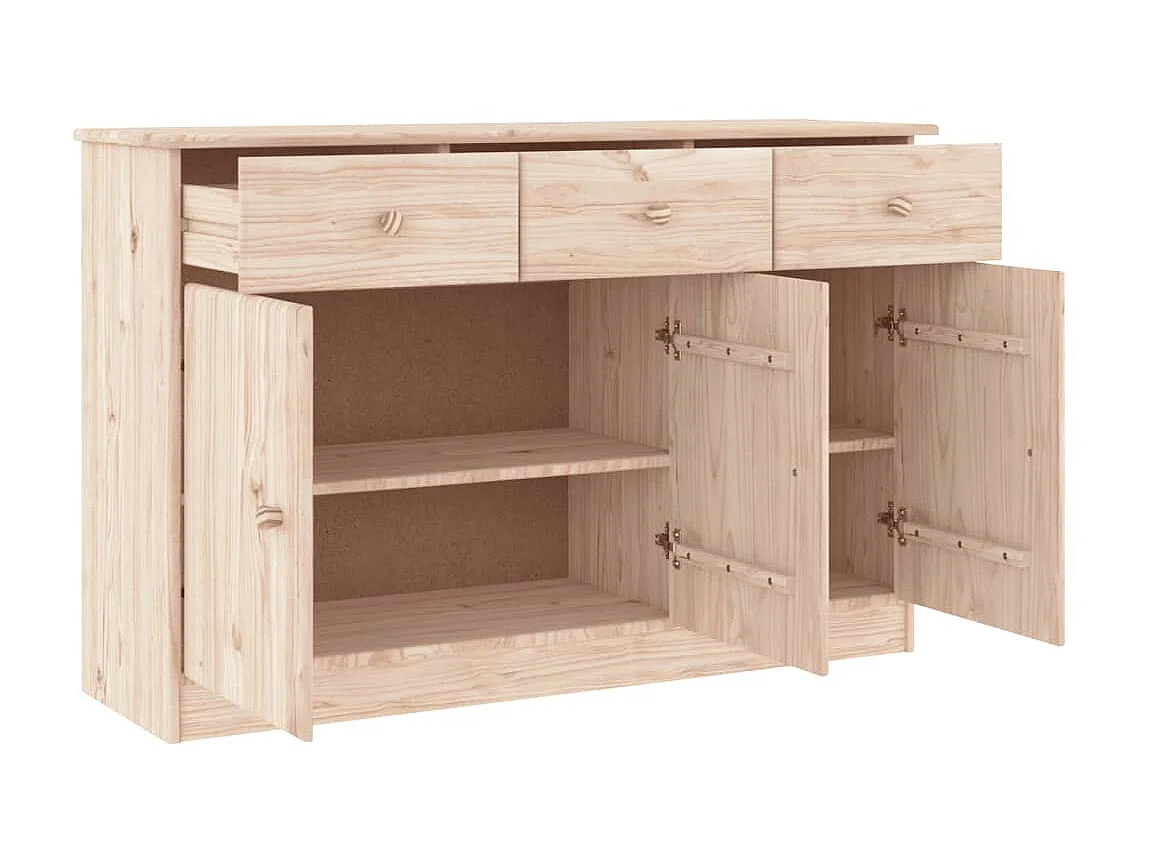 Buffet ALTA 112x35x73 cm bois massif de pin QWE97043