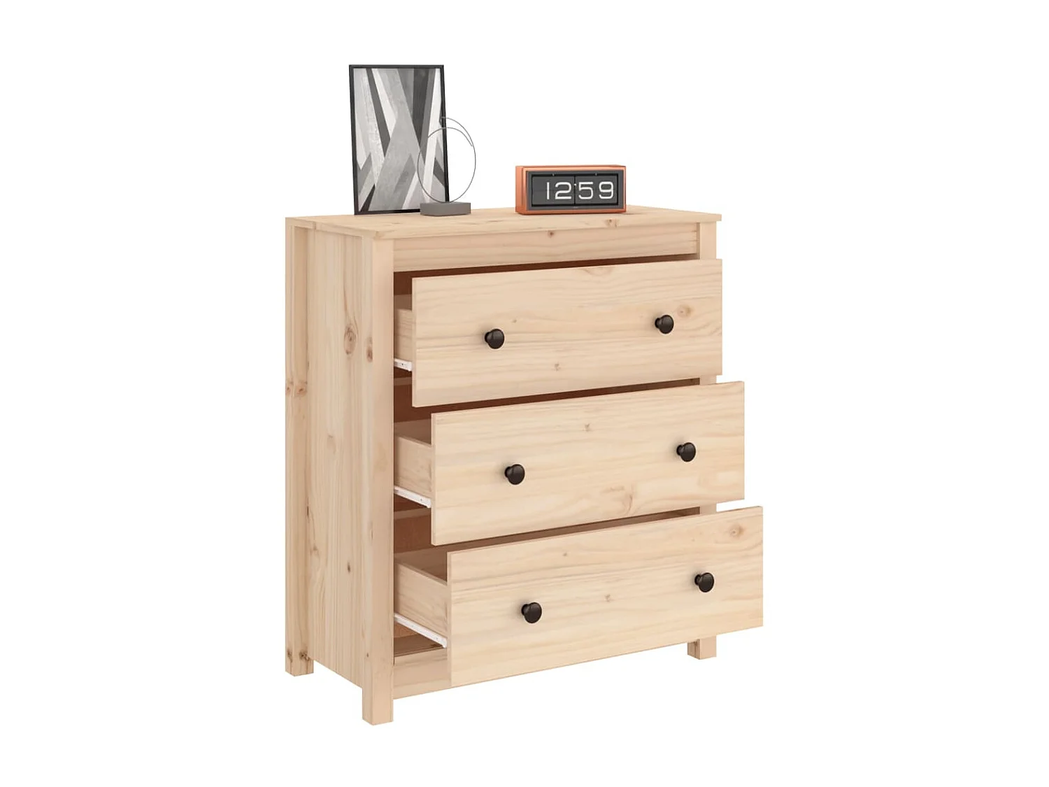 Dressoir 70x35x80 cm massief grenenhout NL245351