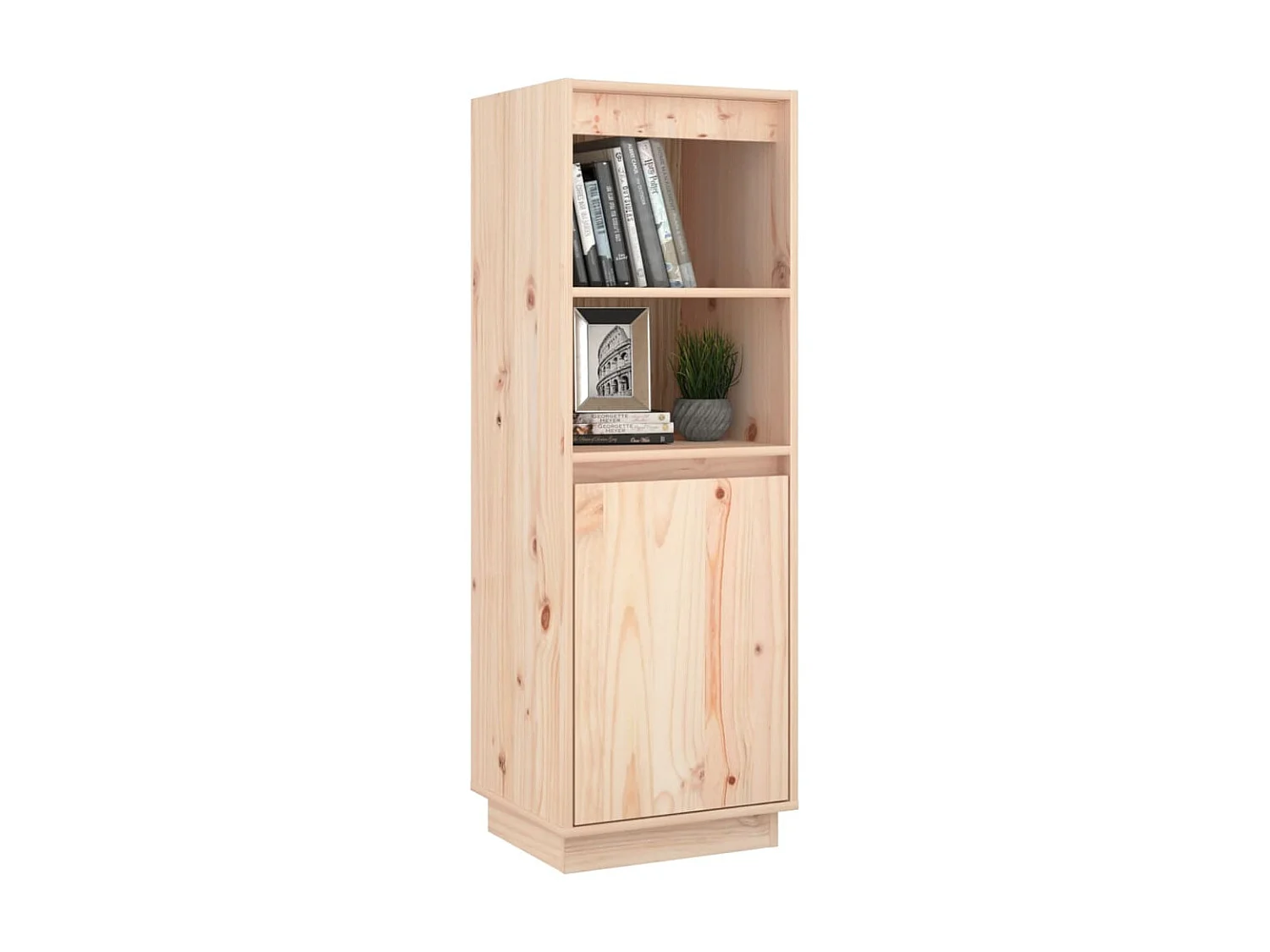 Buffet haut 37x34x110 cm Bois massif de pin QWE16794