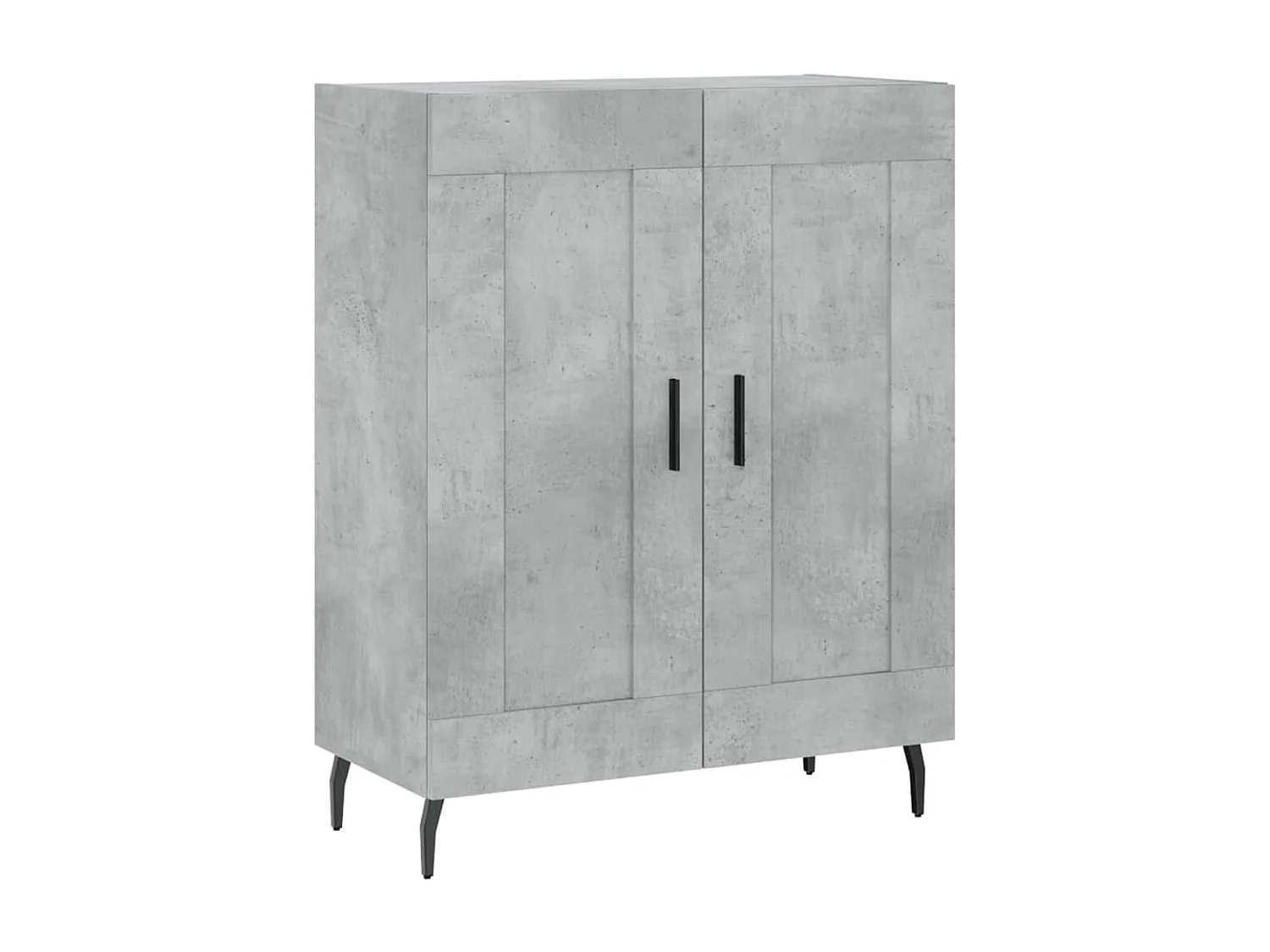 Aparador de madera de ingeniería gris hormigón 69,5x34x90 cm ES58269