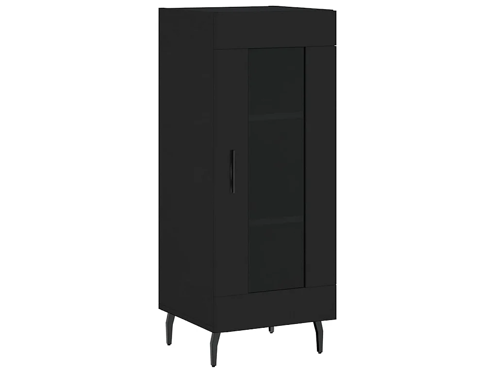 Buffet Noir 34,5x34x90 cm Bois d'ingénierie QWE81877