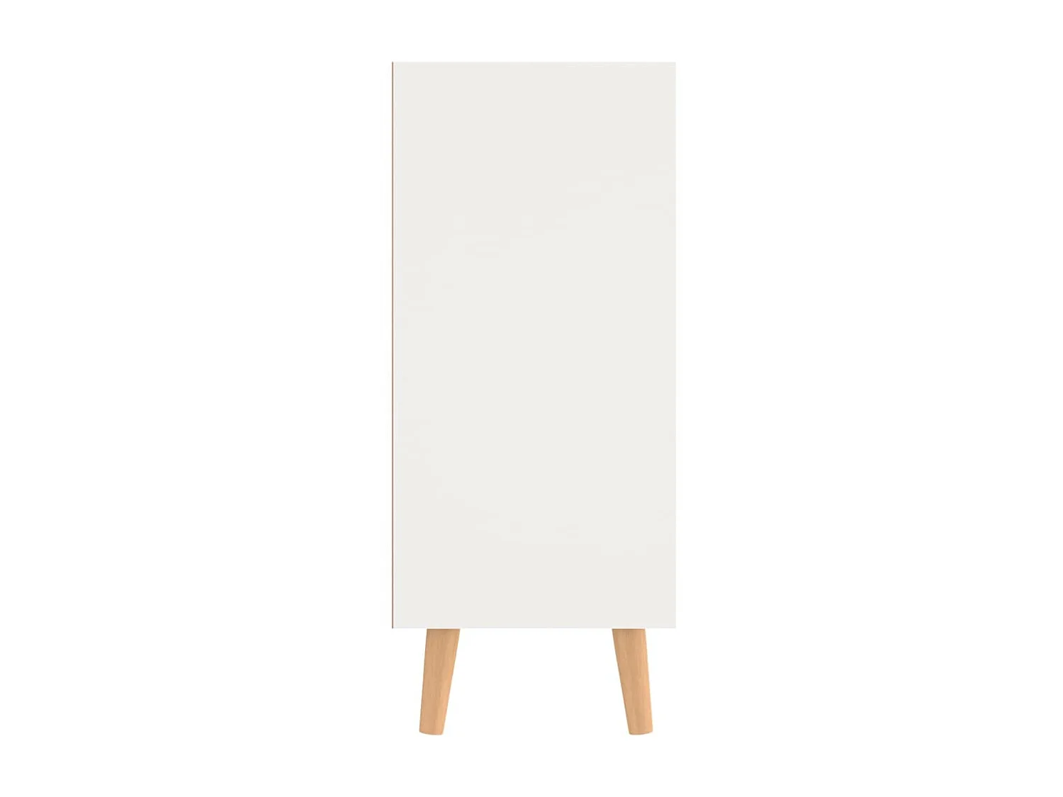 Dressoir 90x30x72 cm bewerkt hout wit en sonoma eikenkleurig NL99111